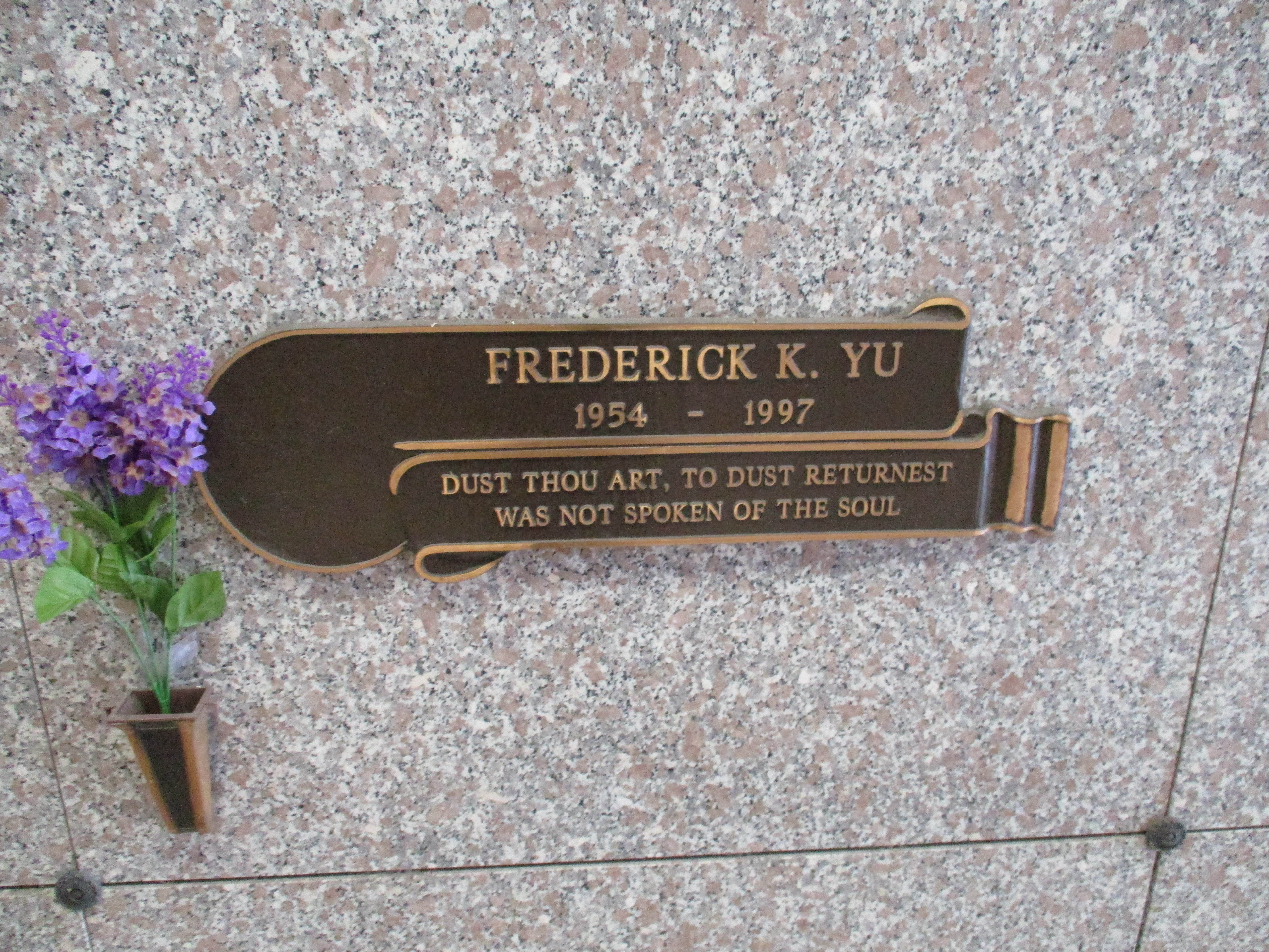 Frederick K Yu