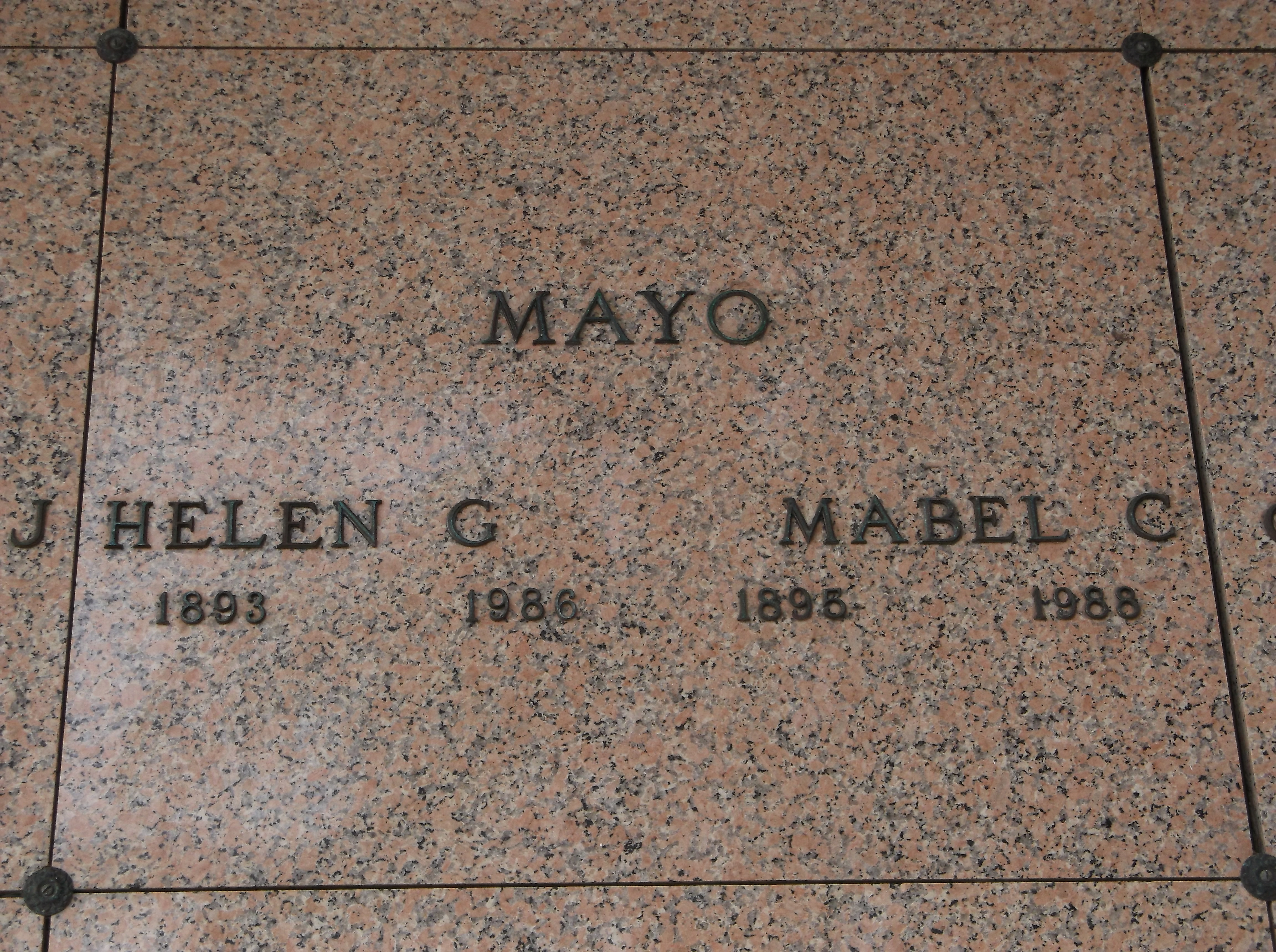 Mabel C Mayo