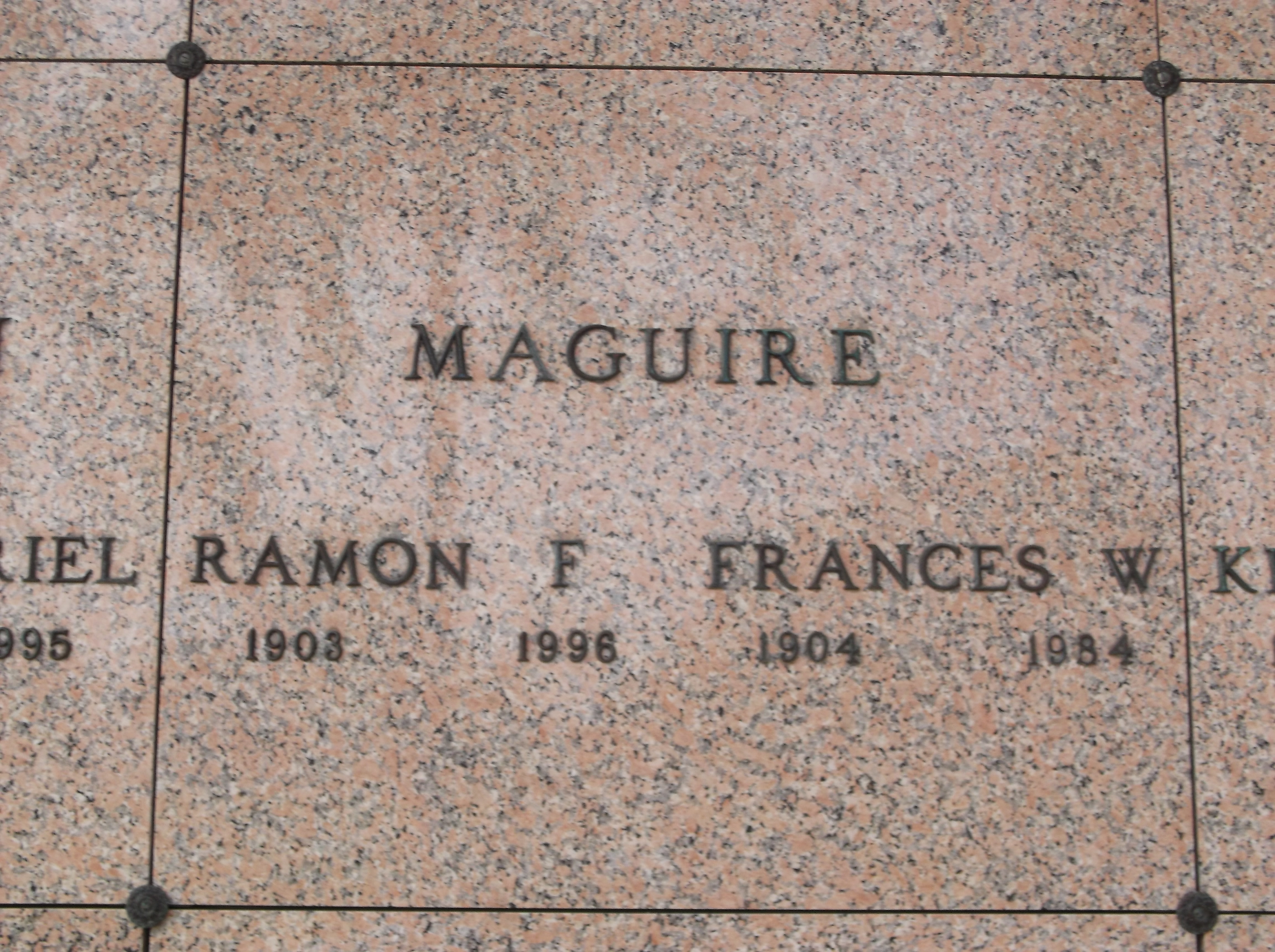 Ramon F Maguire