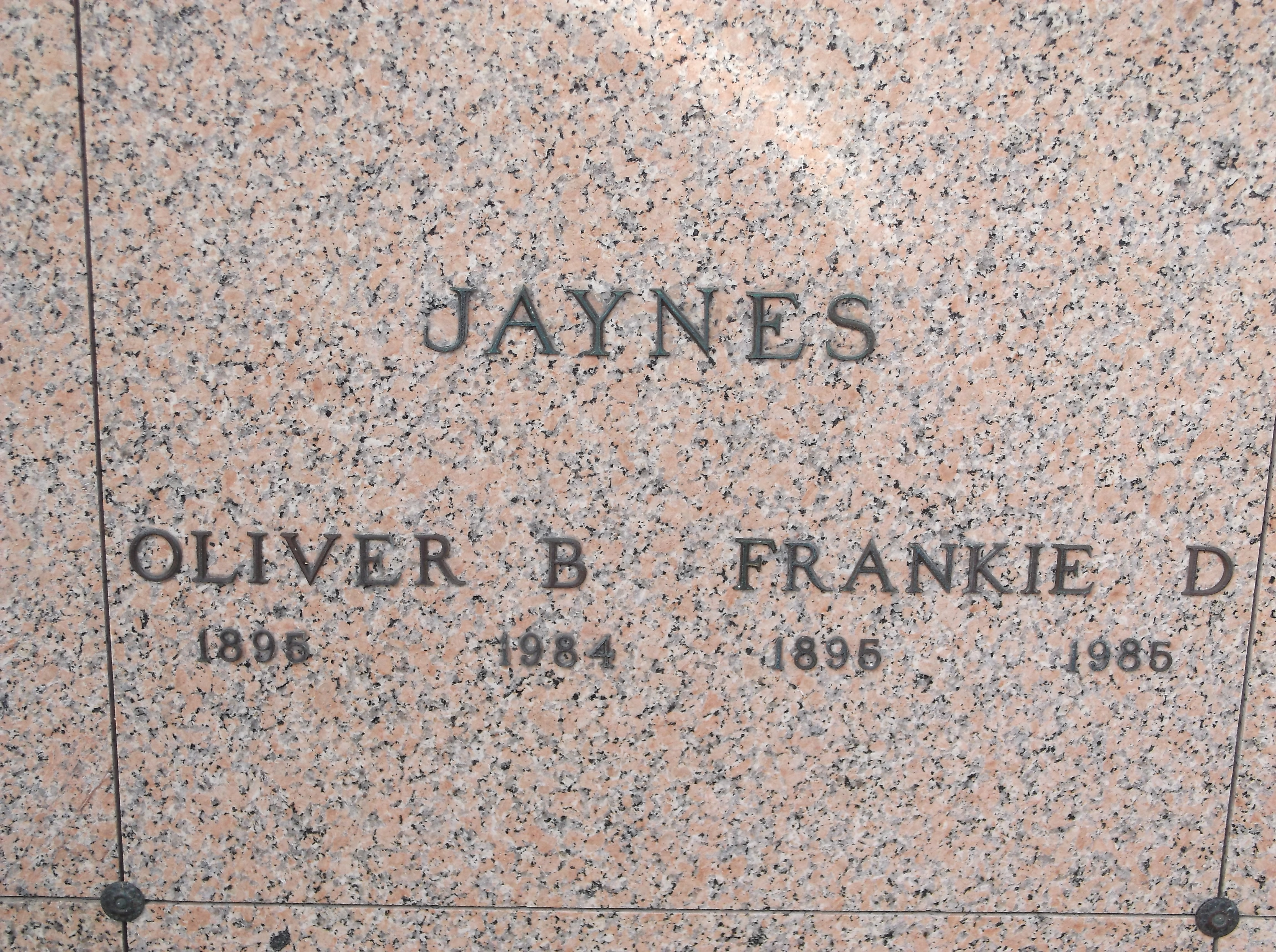 Frankie D Jaynes