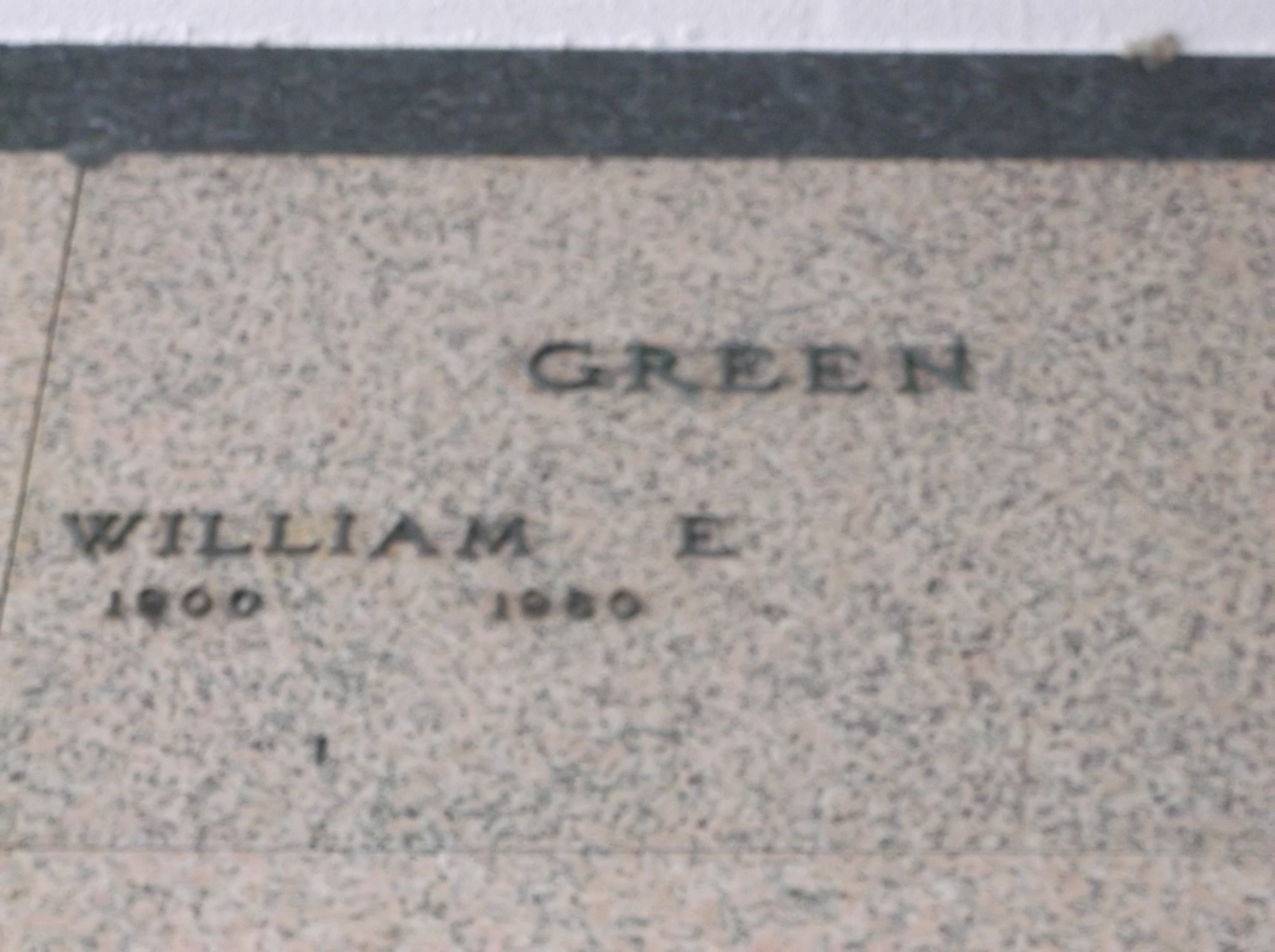 William E Green