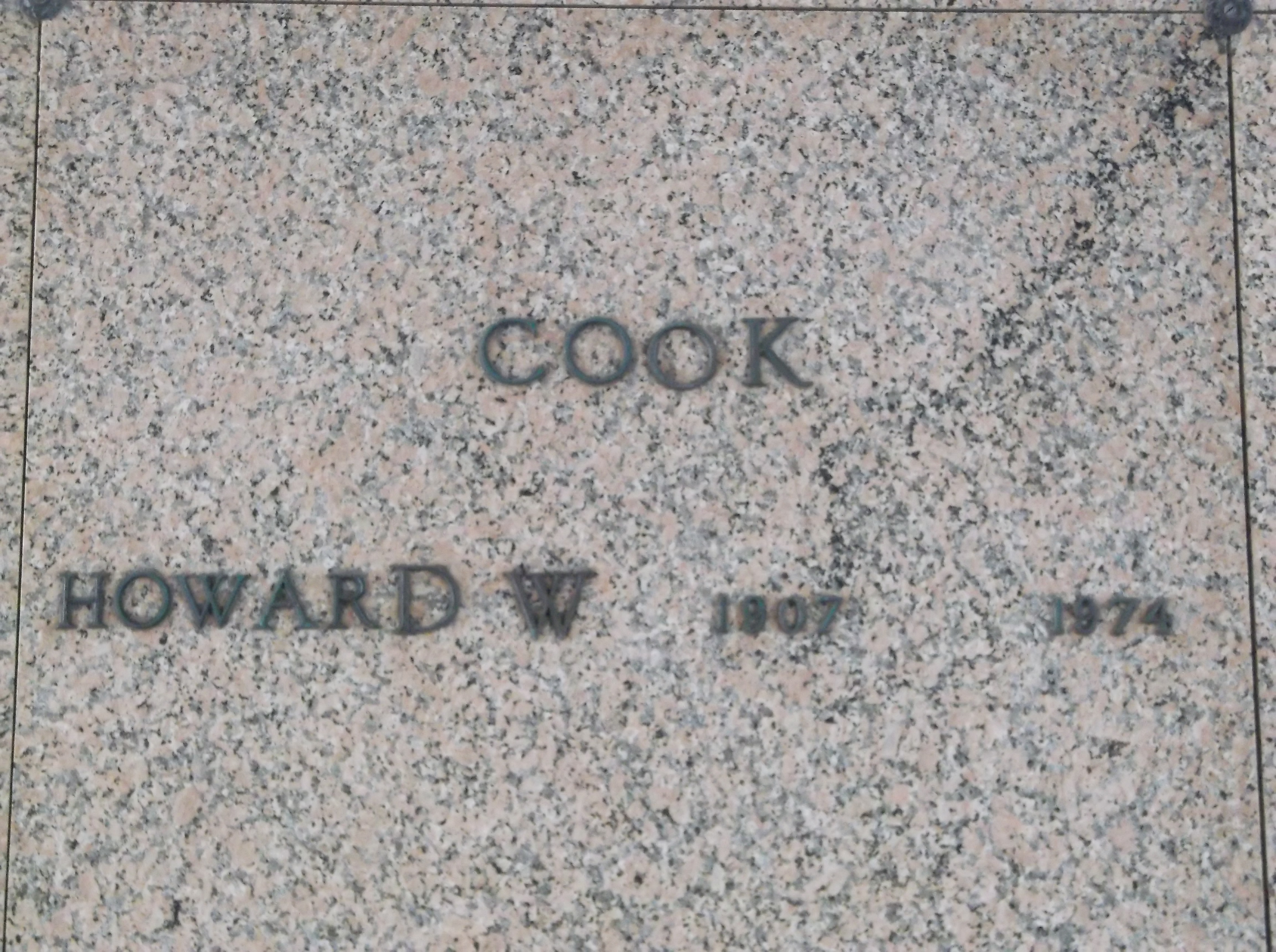 Howard W Cook