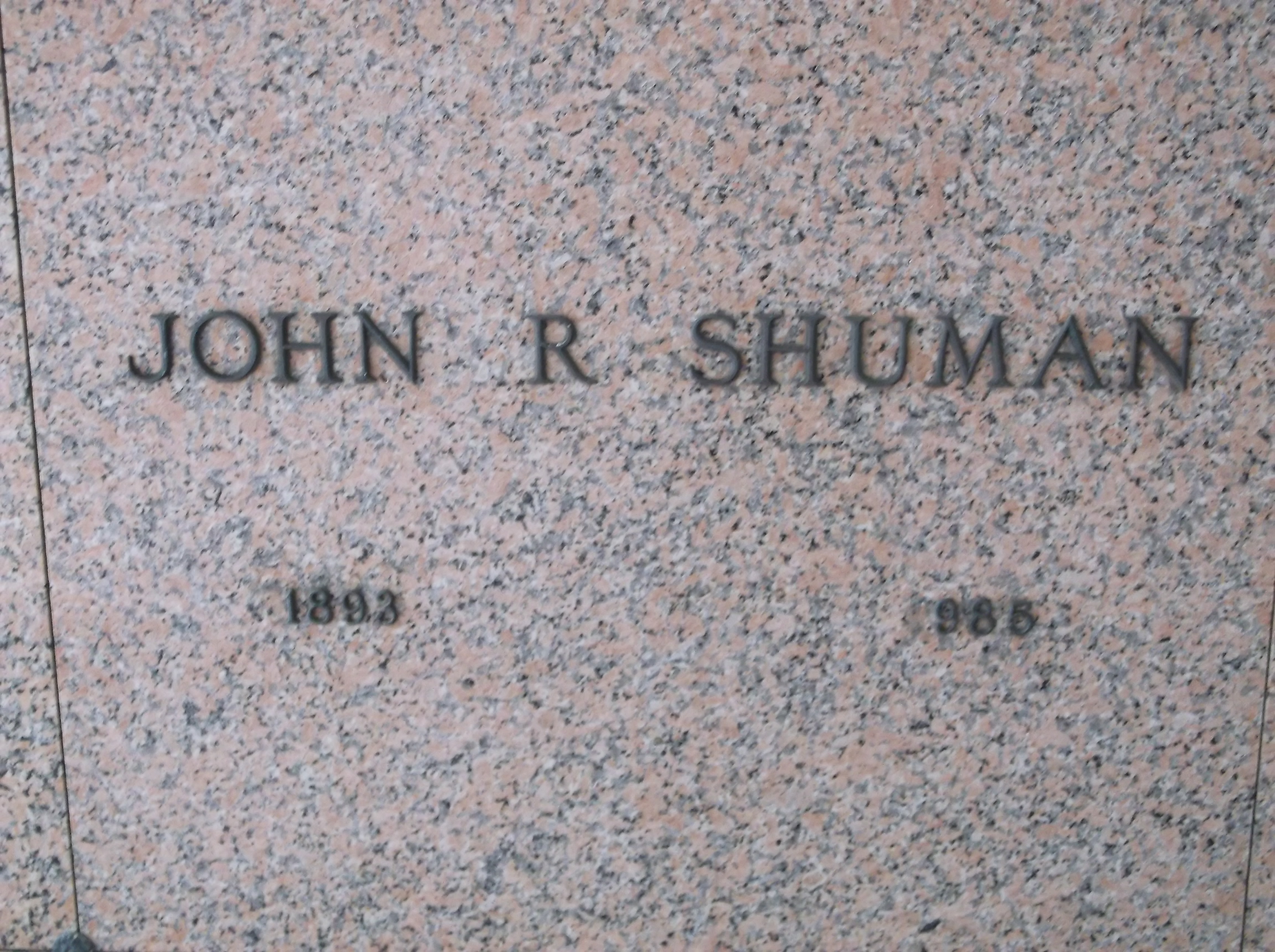 John R Shuman