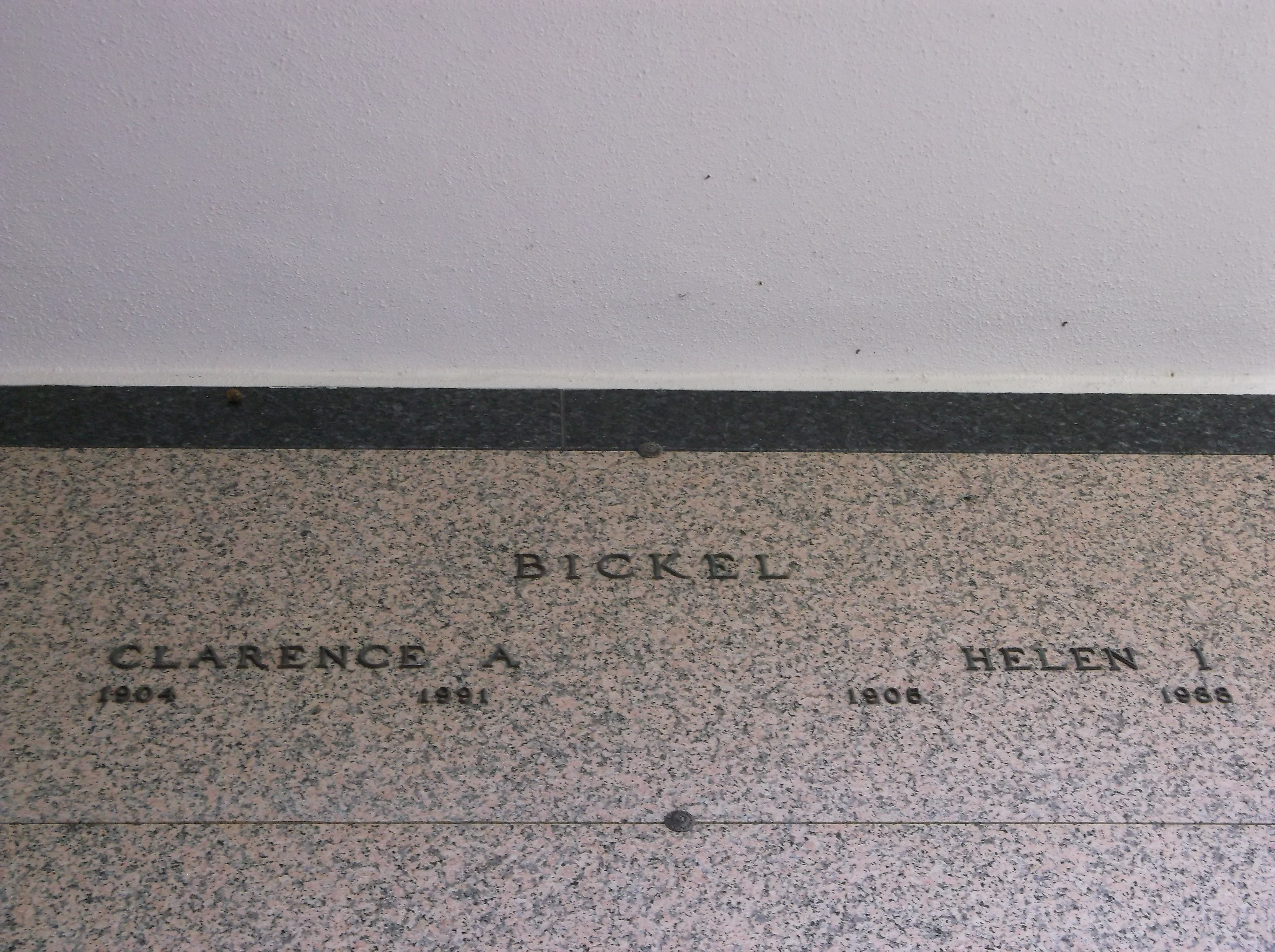 Clarence A Bickel
