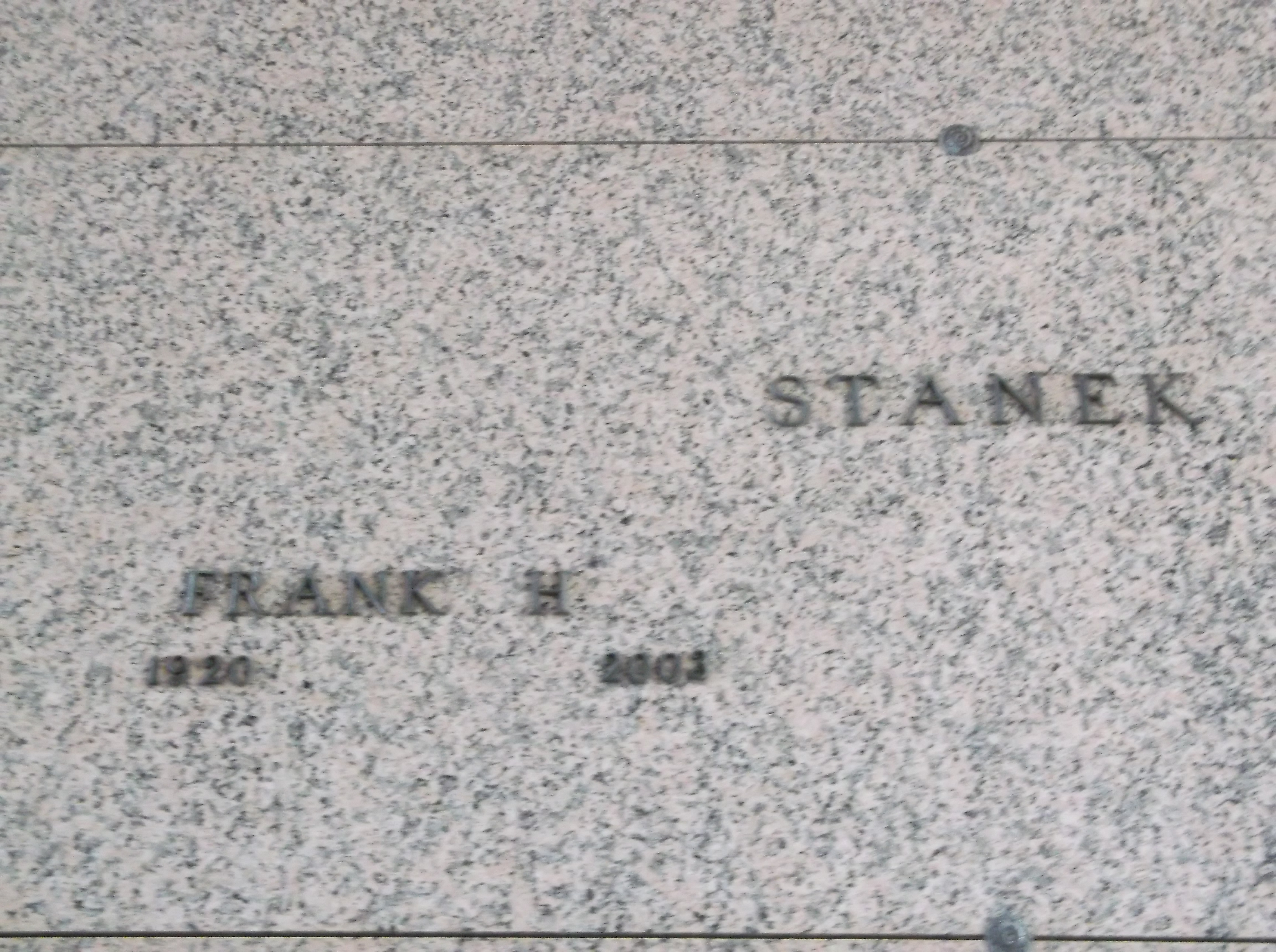 Frank H Stanek