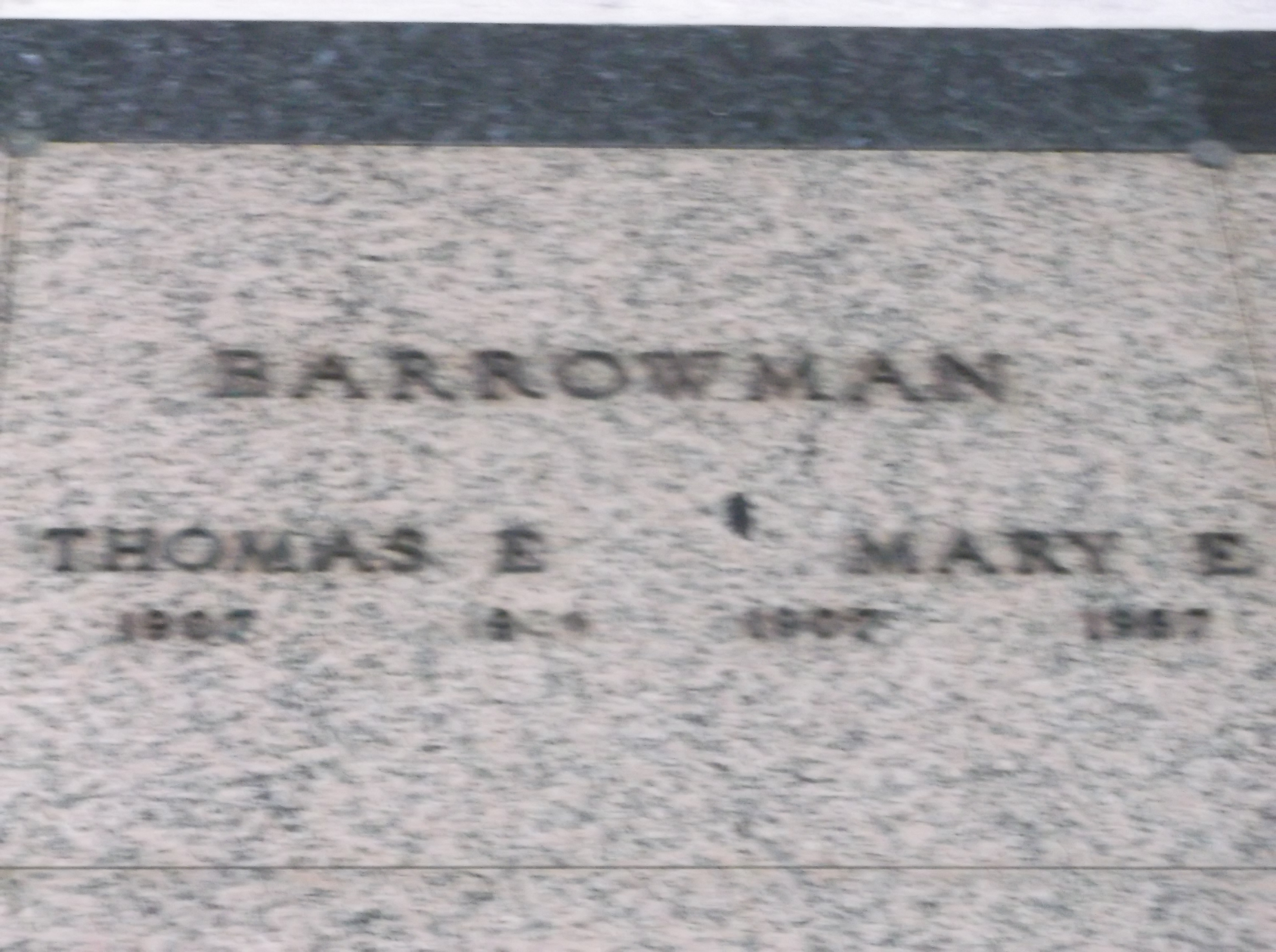 Mary E Barrowman