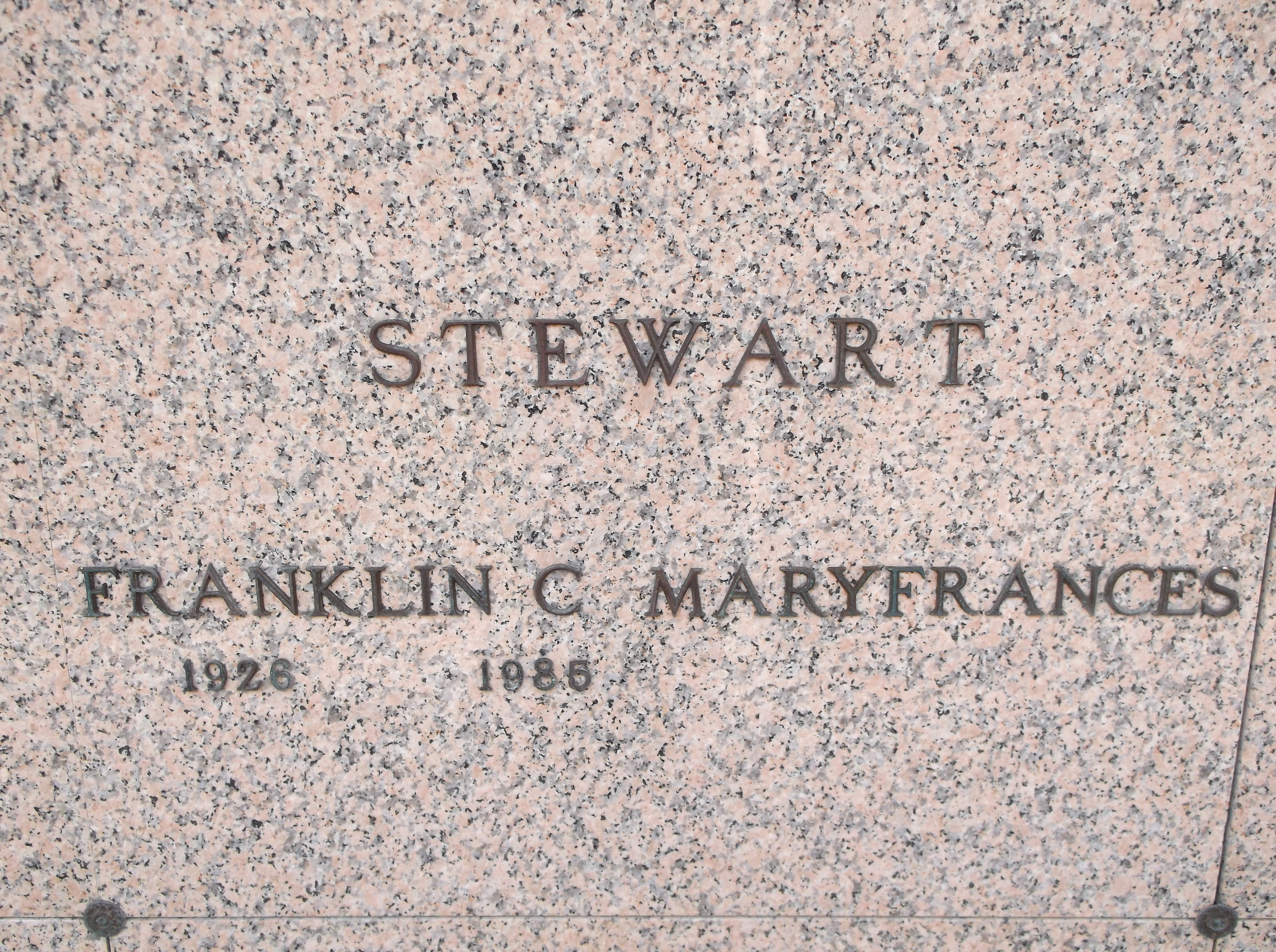 Franklin C Stewart