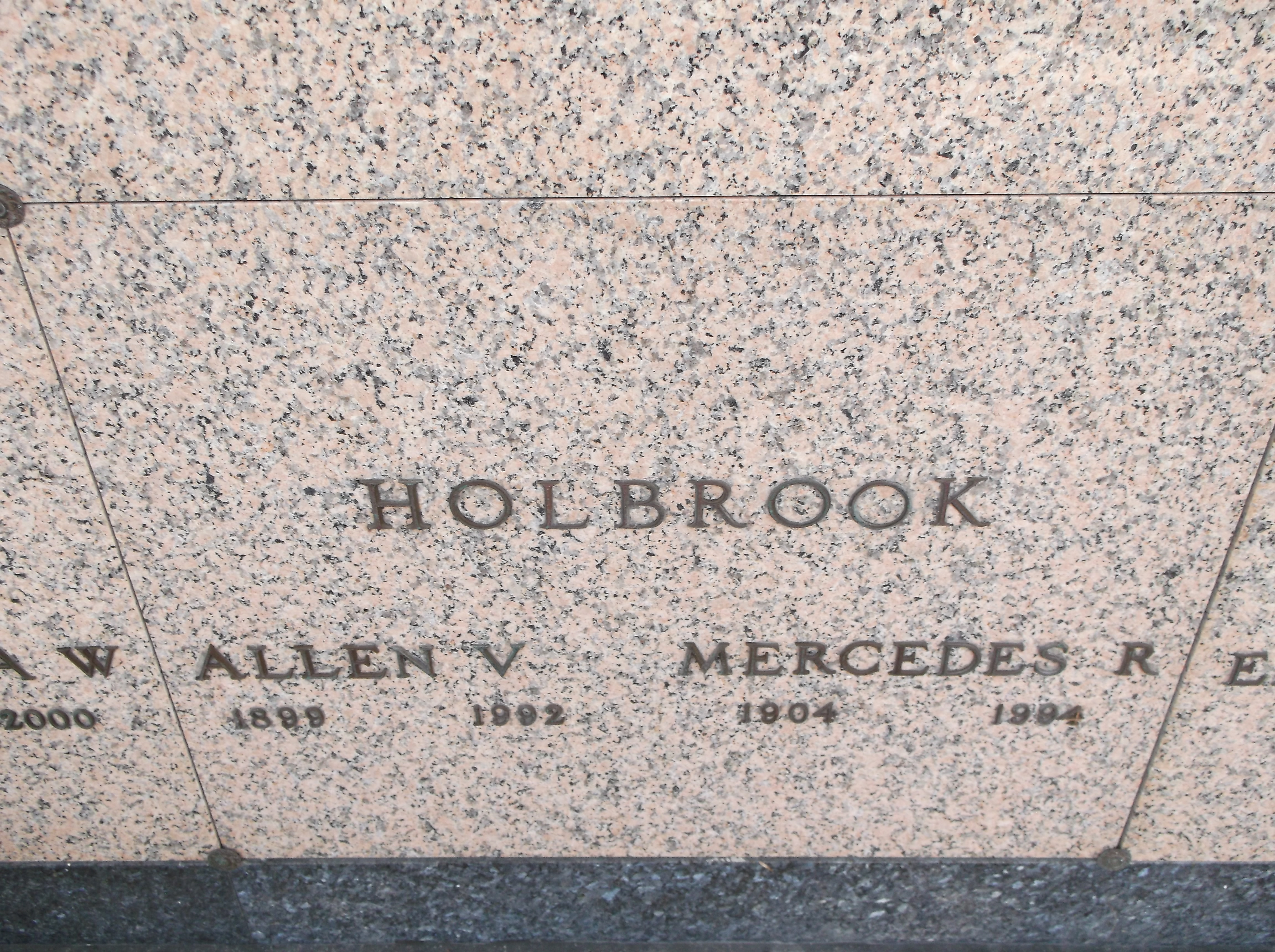 Allen V Holbrook