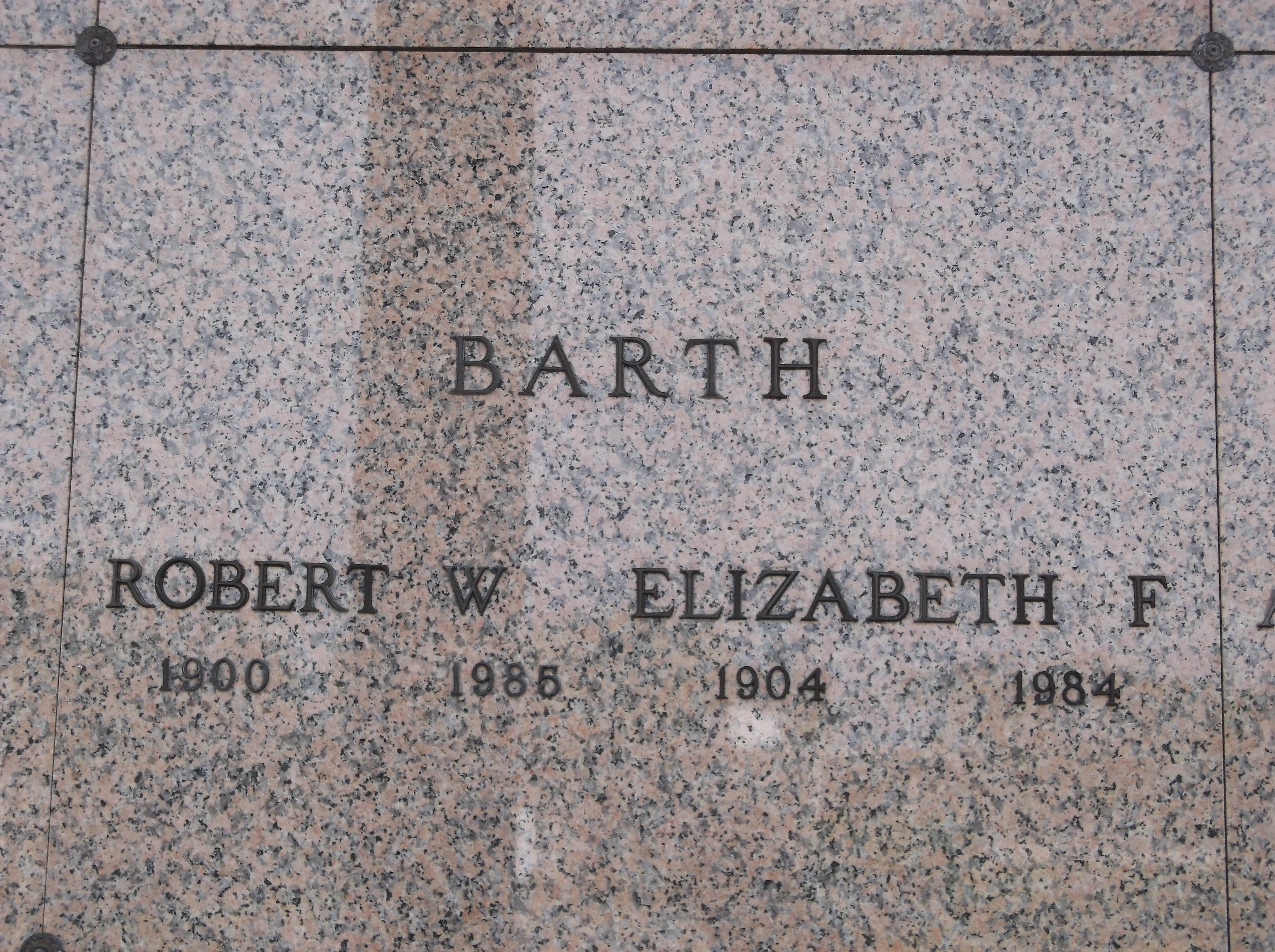 Robert W Barth
