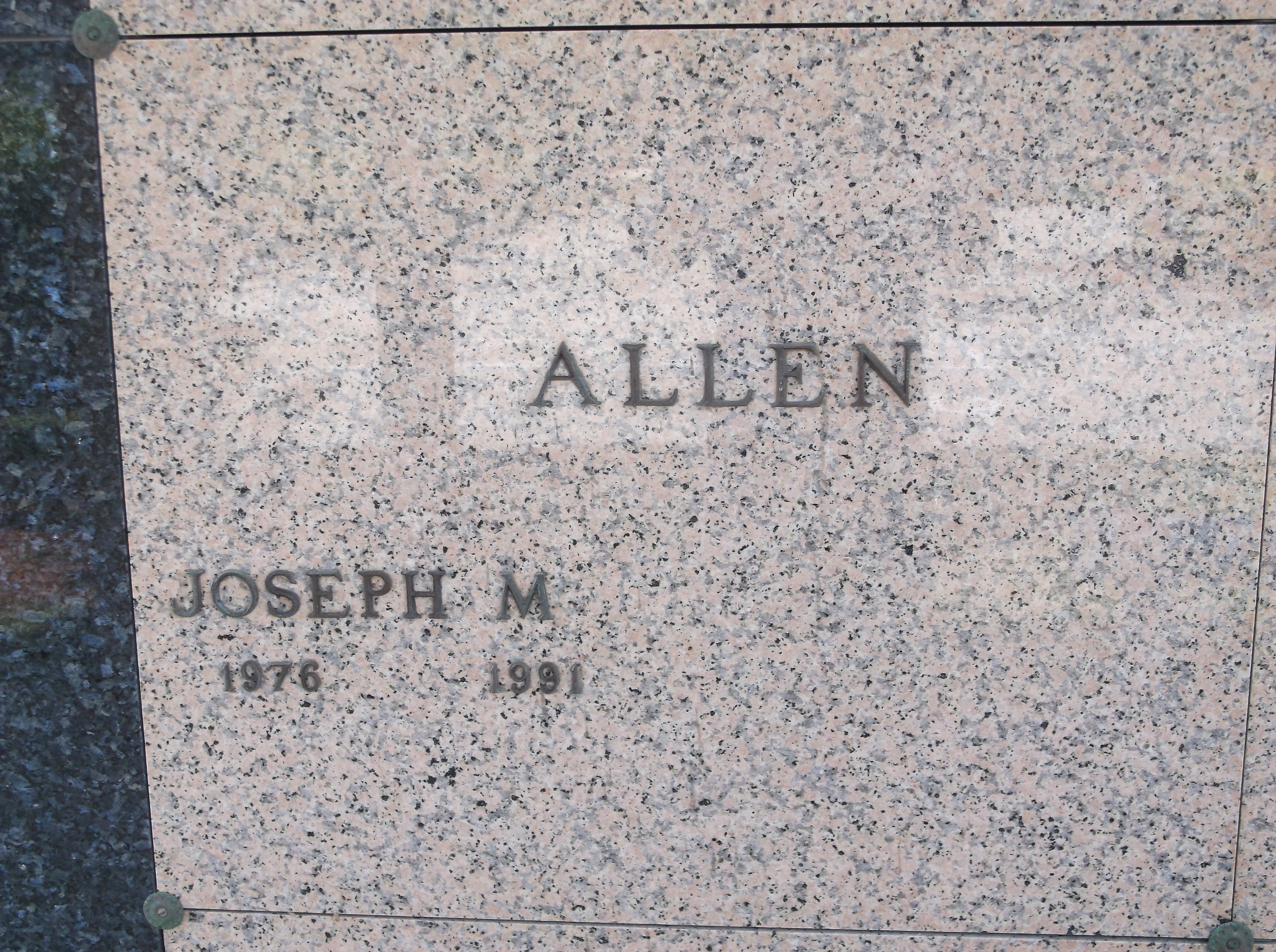 Joseph M Allen