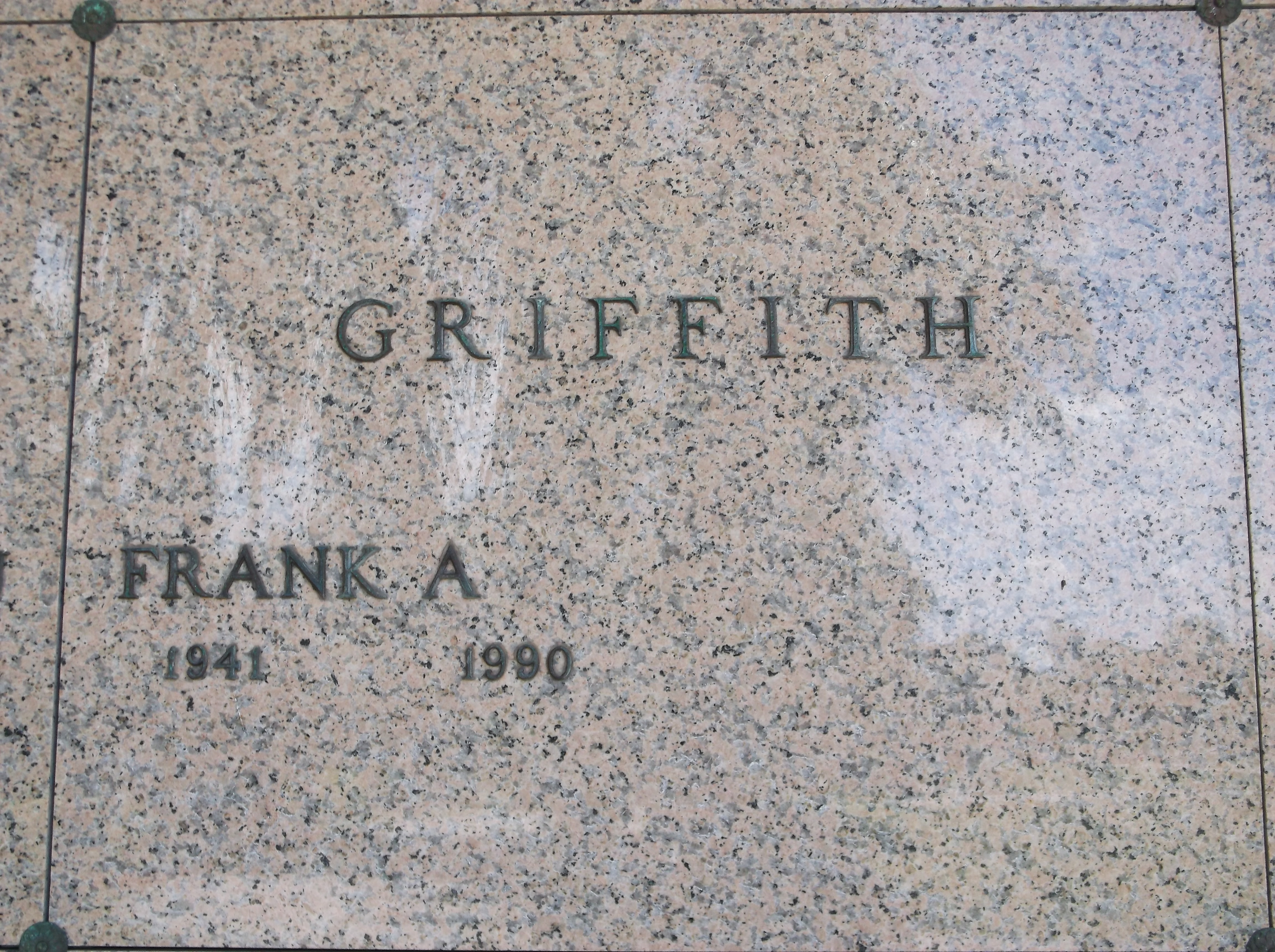 Frank A Griffith