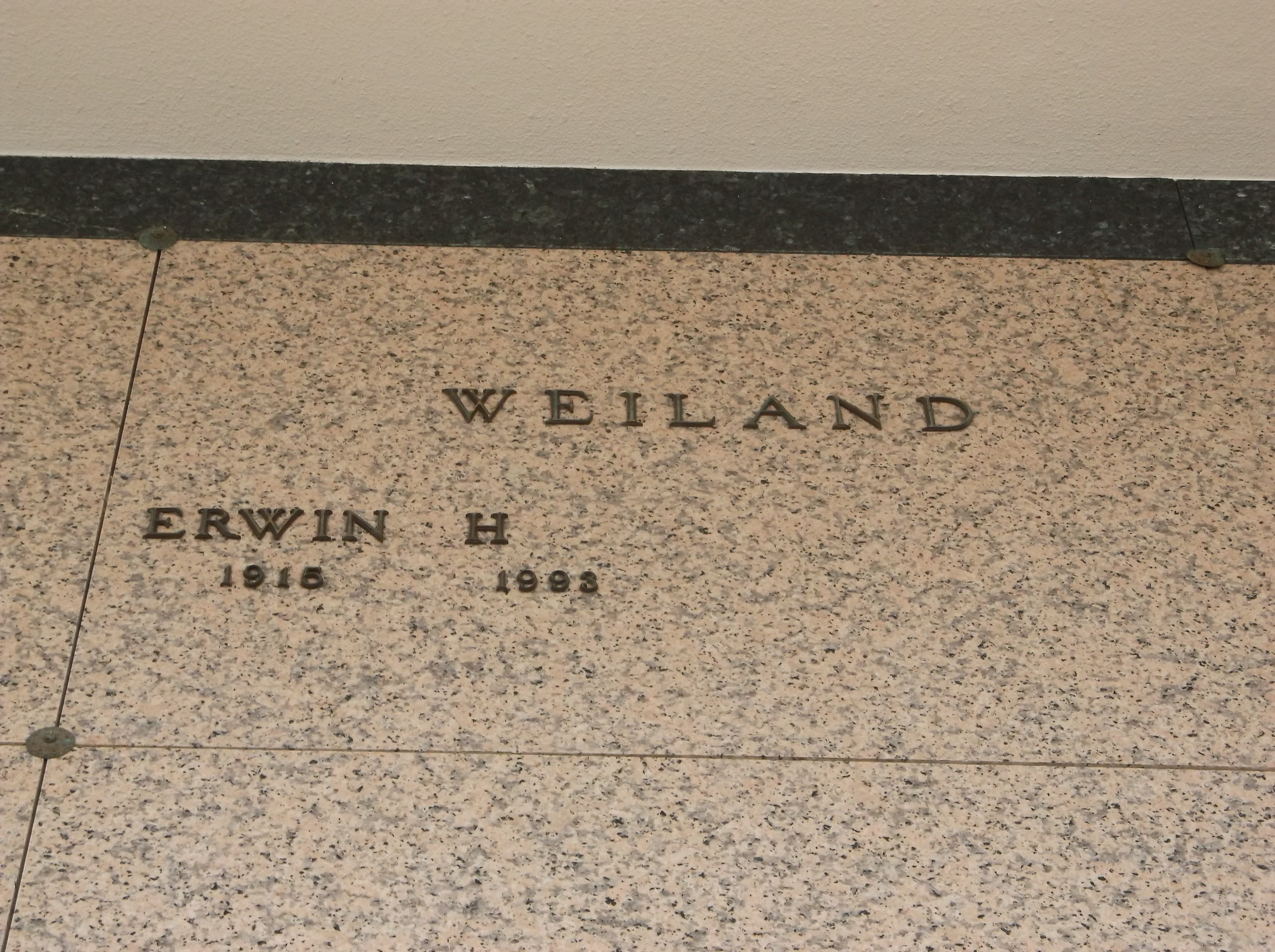 Erwin H Weiland