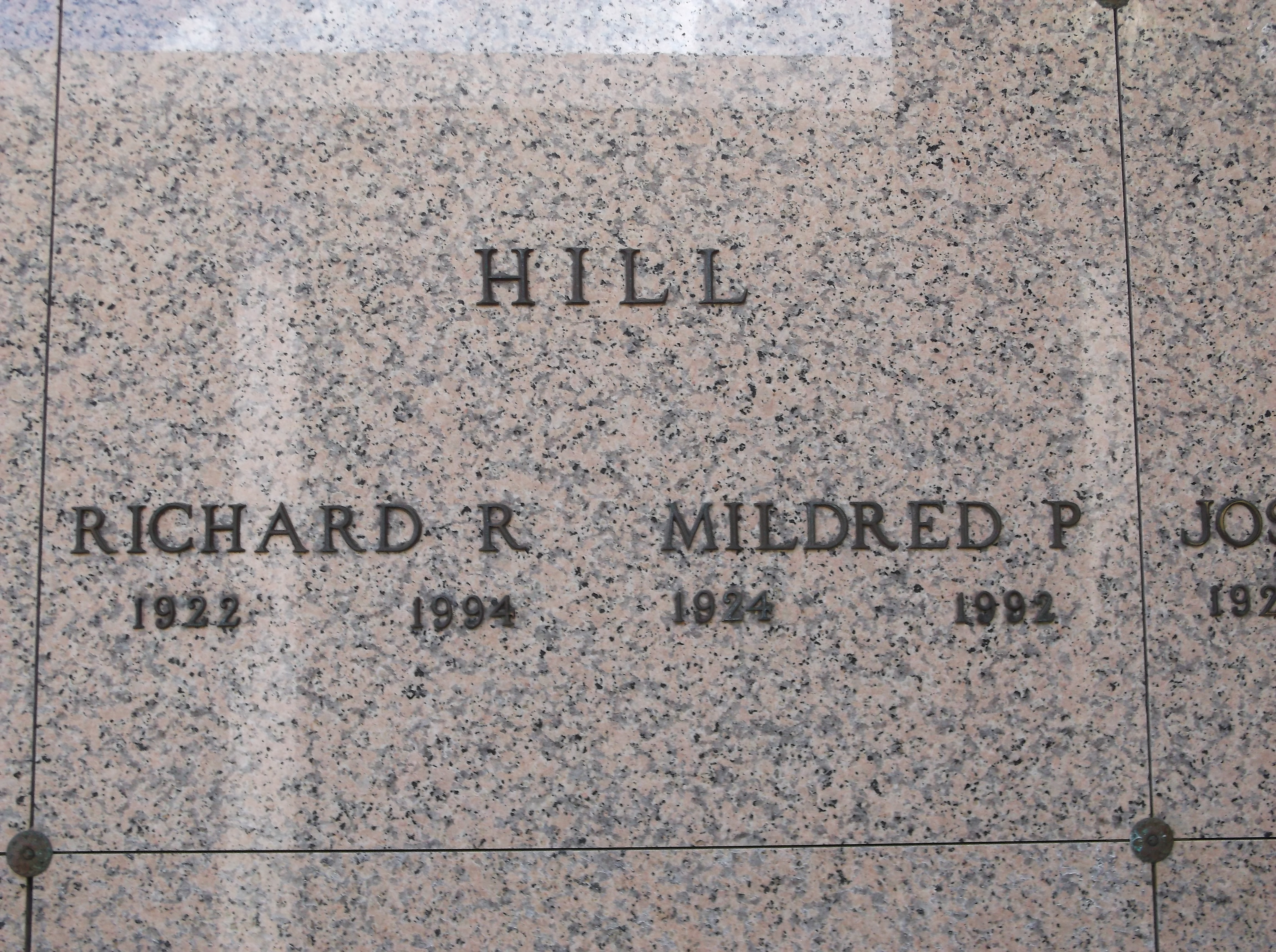 Mildred P Hill