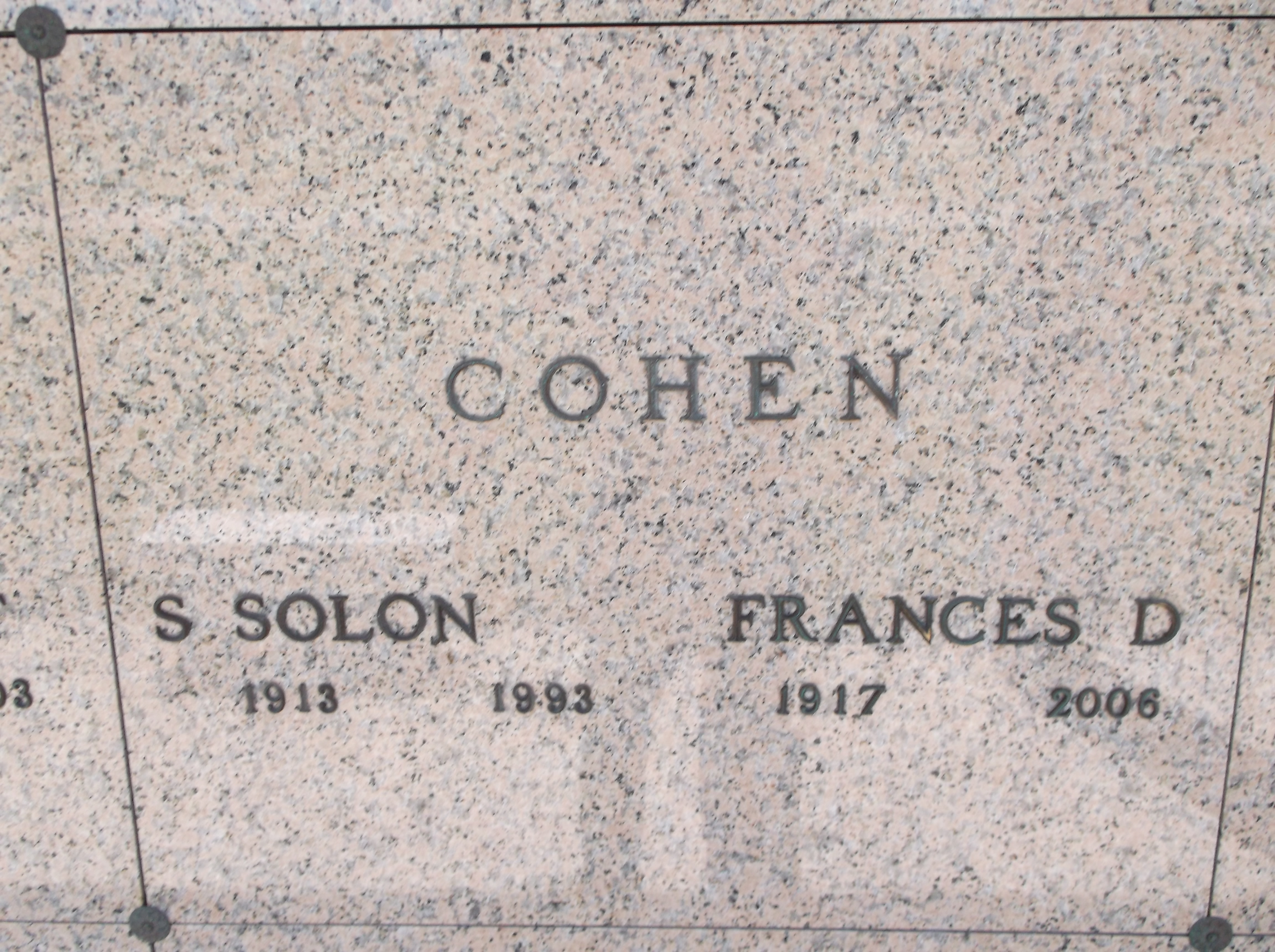 S Solon Cohen