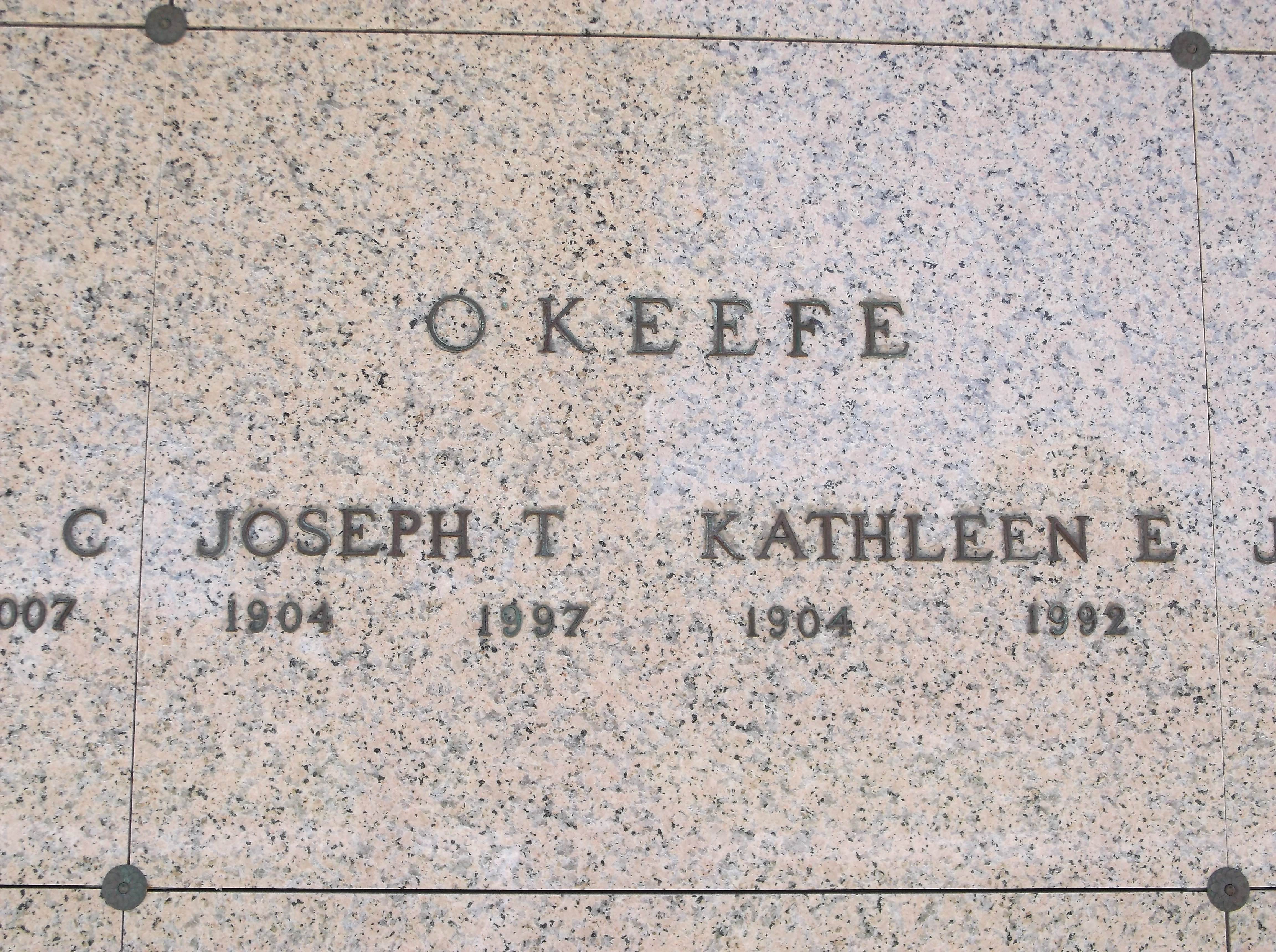 Joseph T O'Keefe