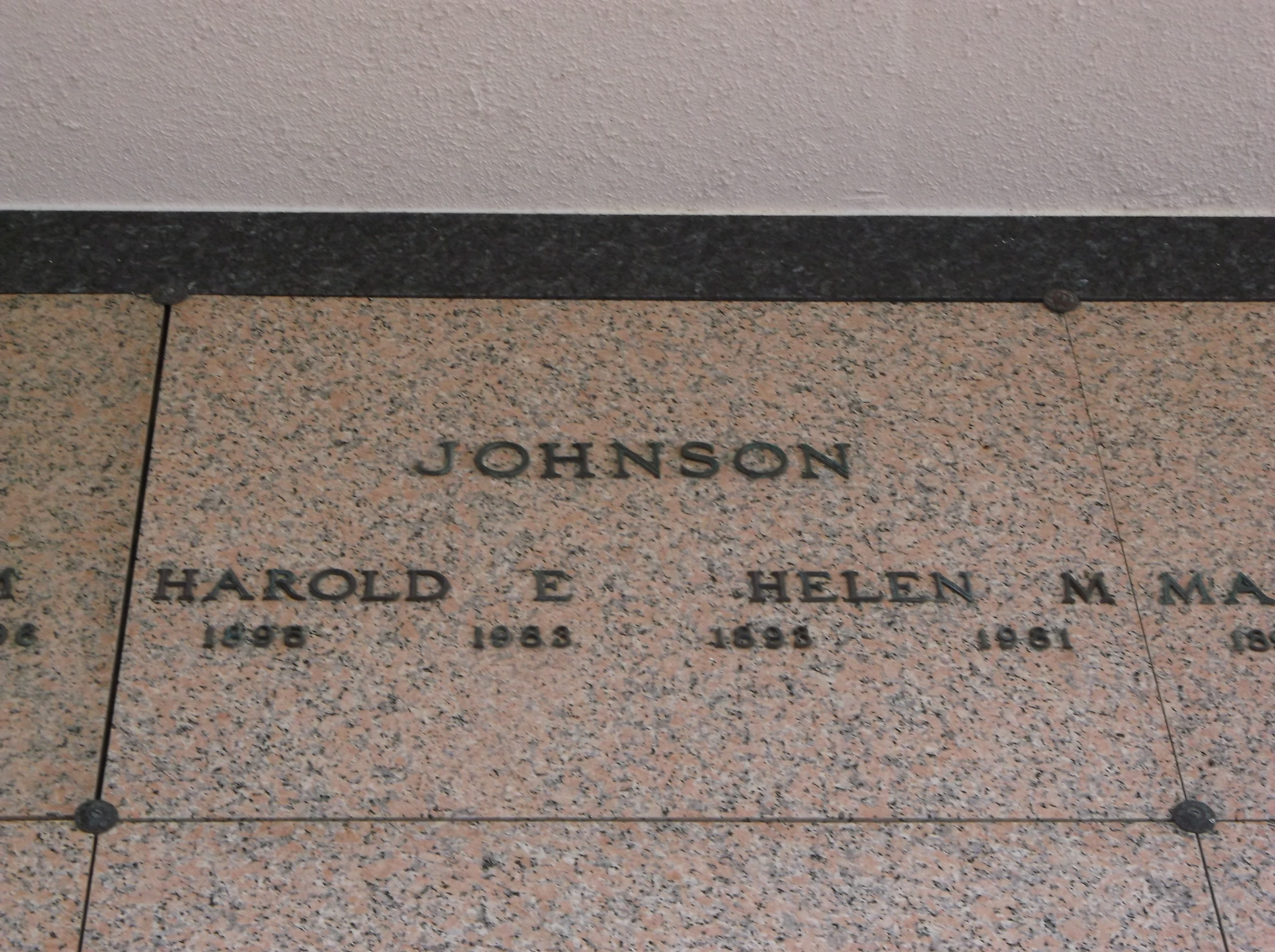 Harold E Johnson