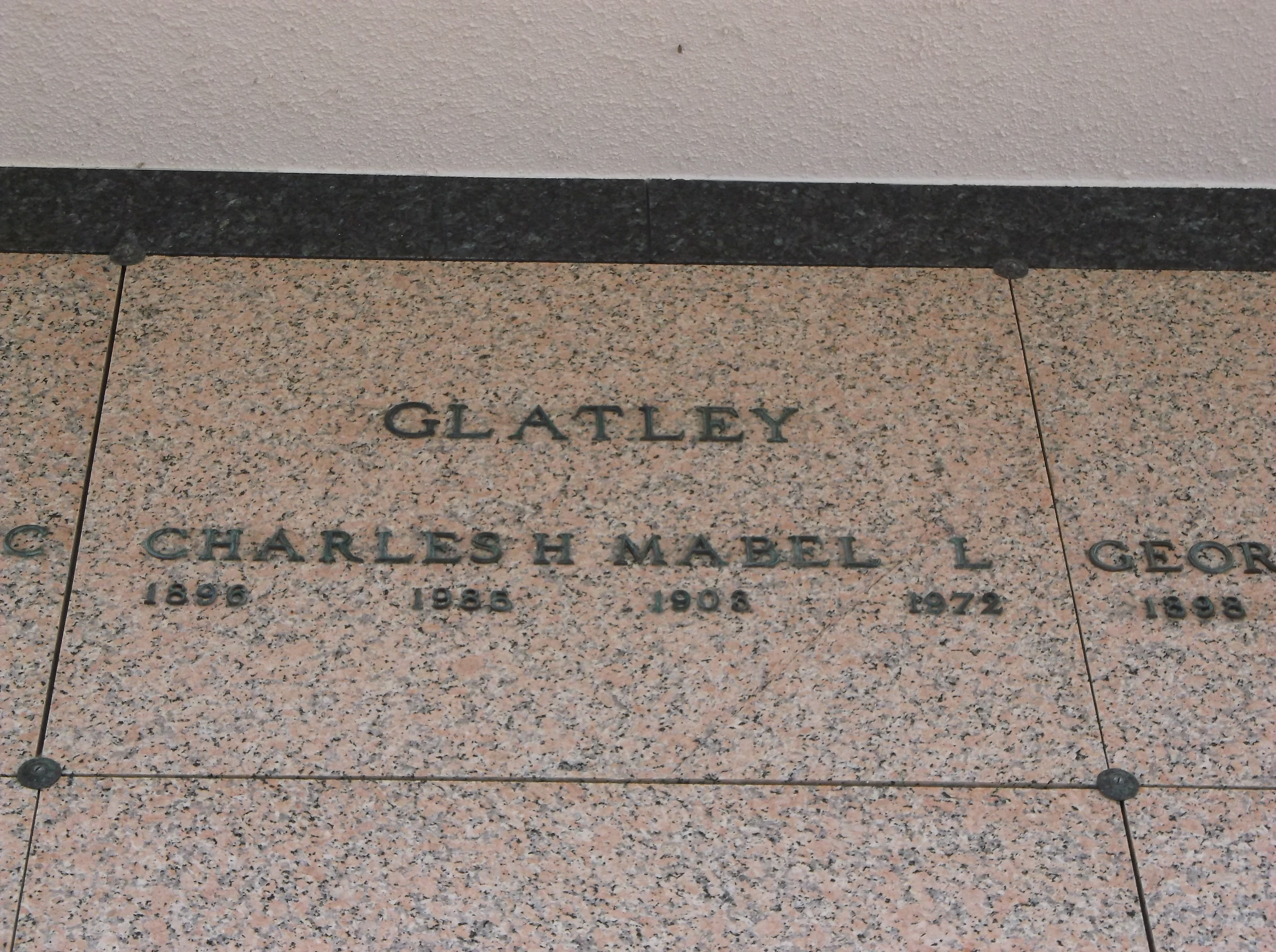 Charles H Glatley