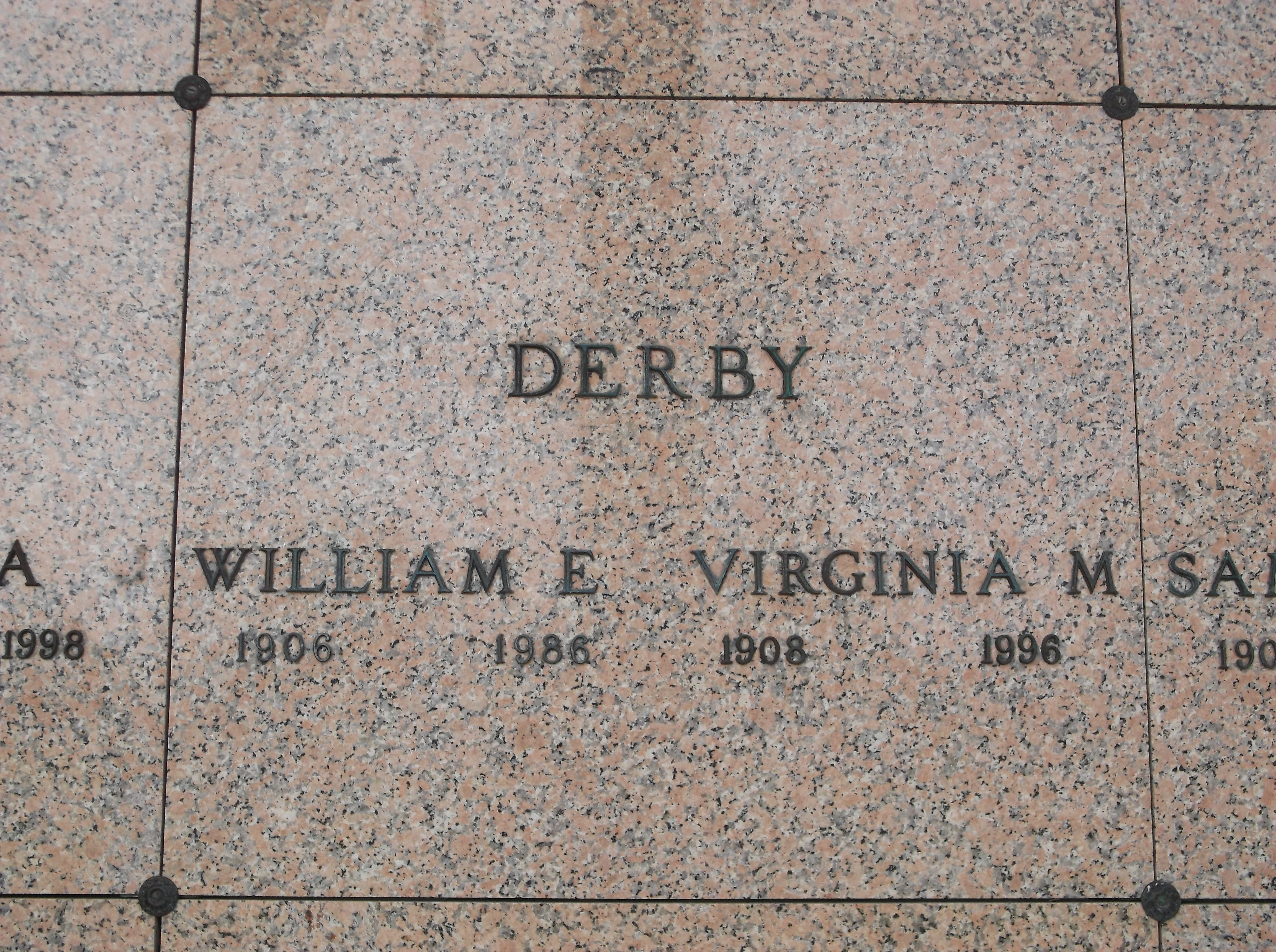 Virginia M Derby