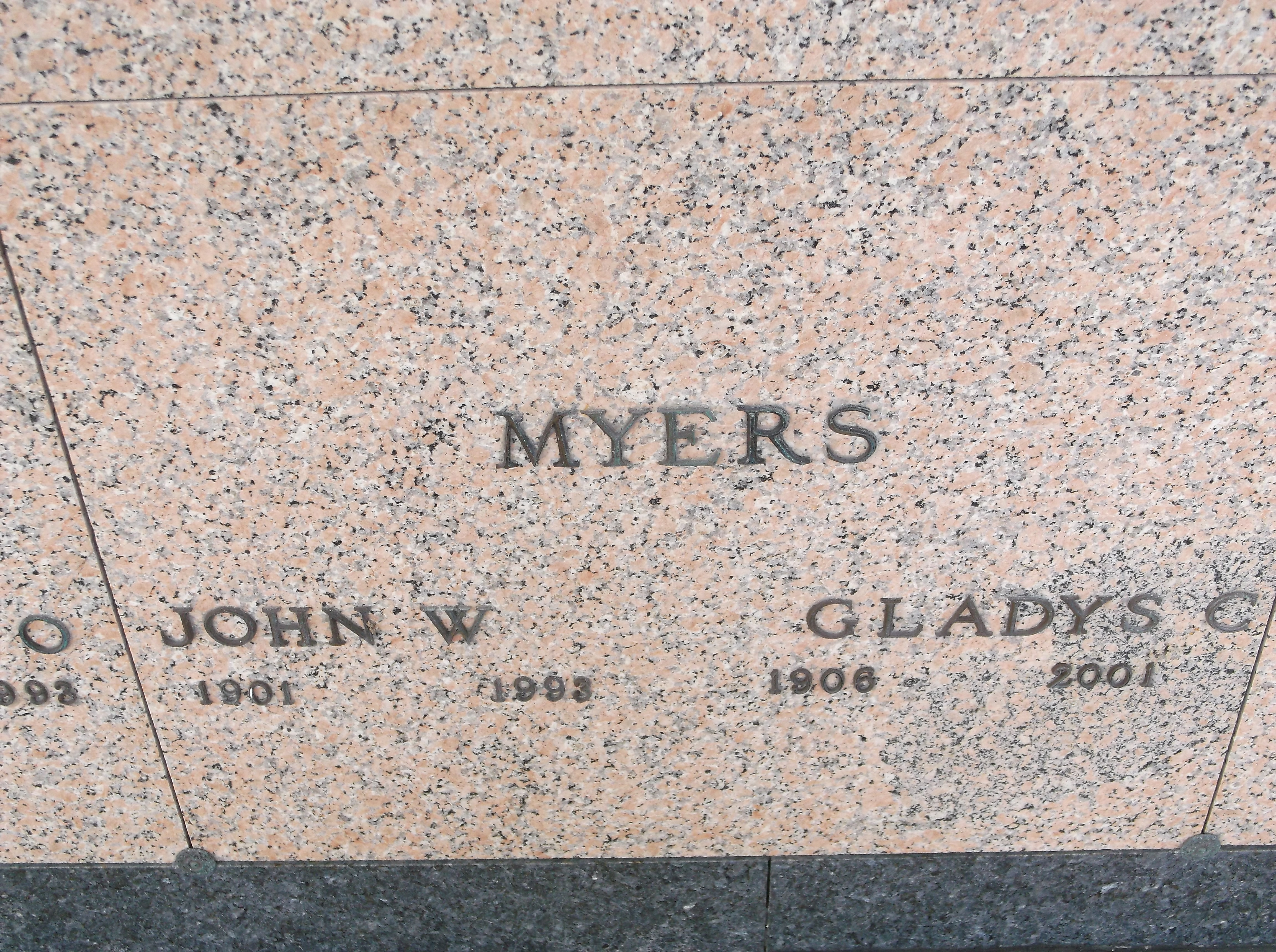 Gladys C Myers