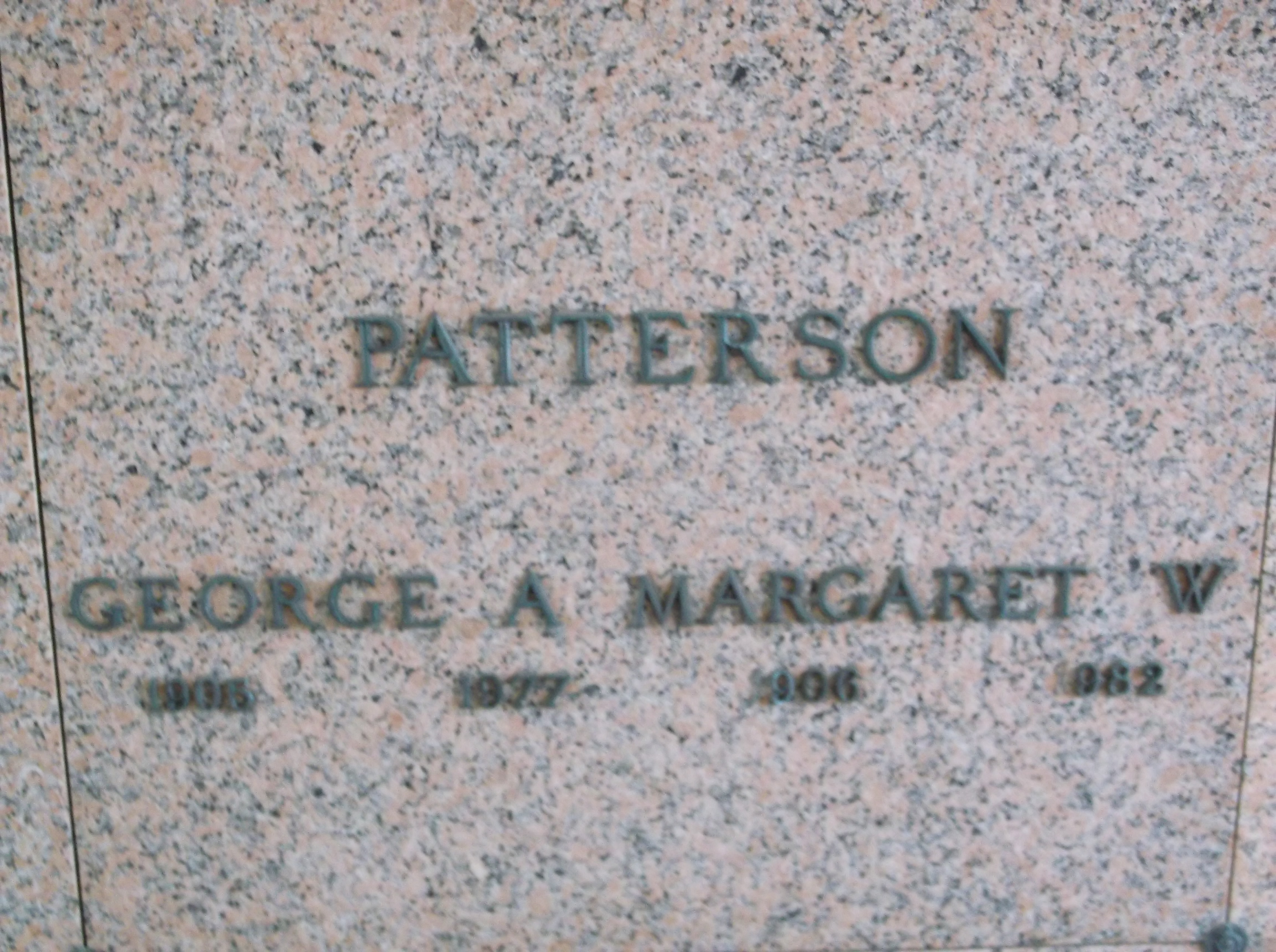 George A Patterson