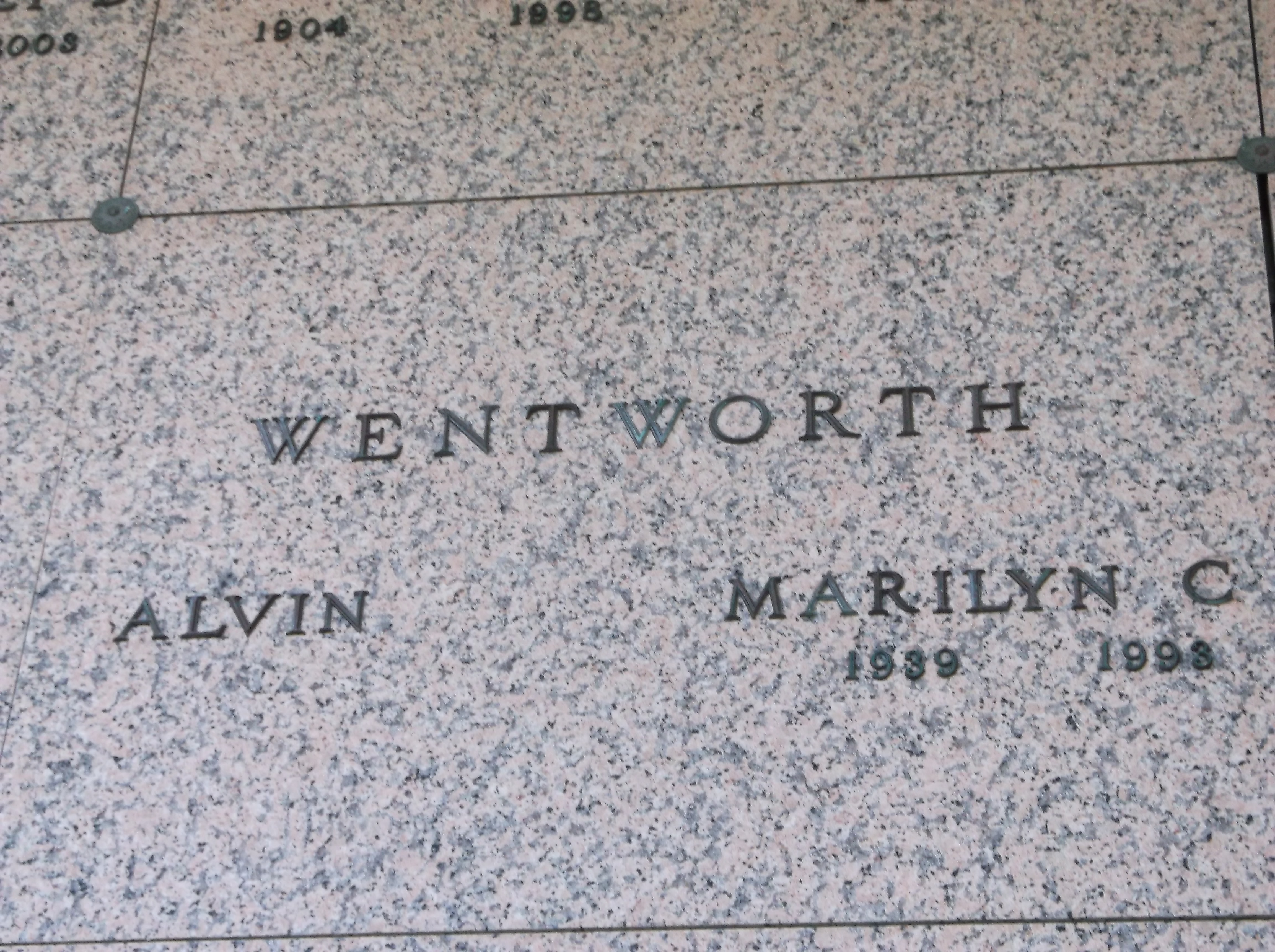 Marilyn C Wentworth