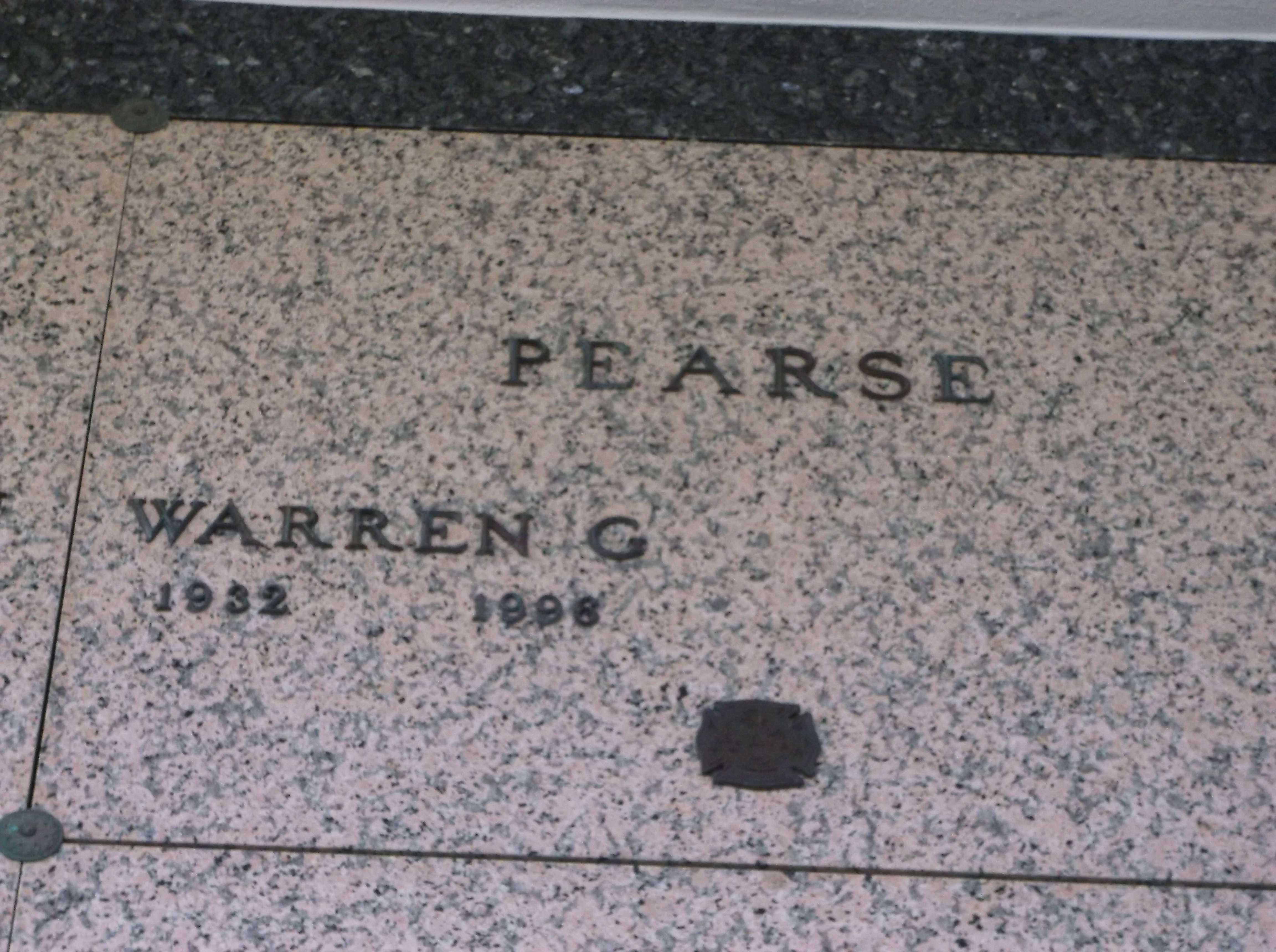 Warren G Pearse