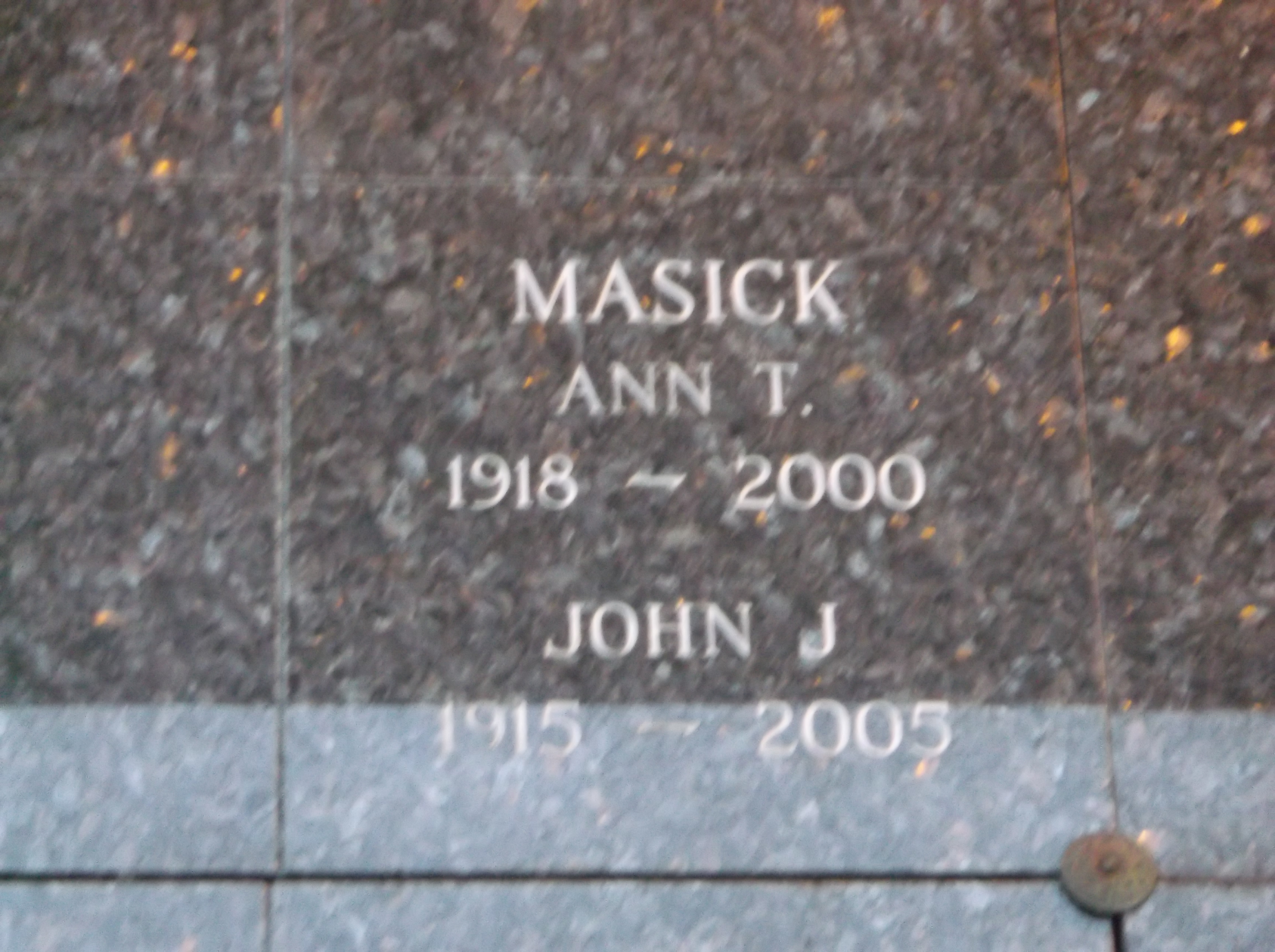 John J Masick