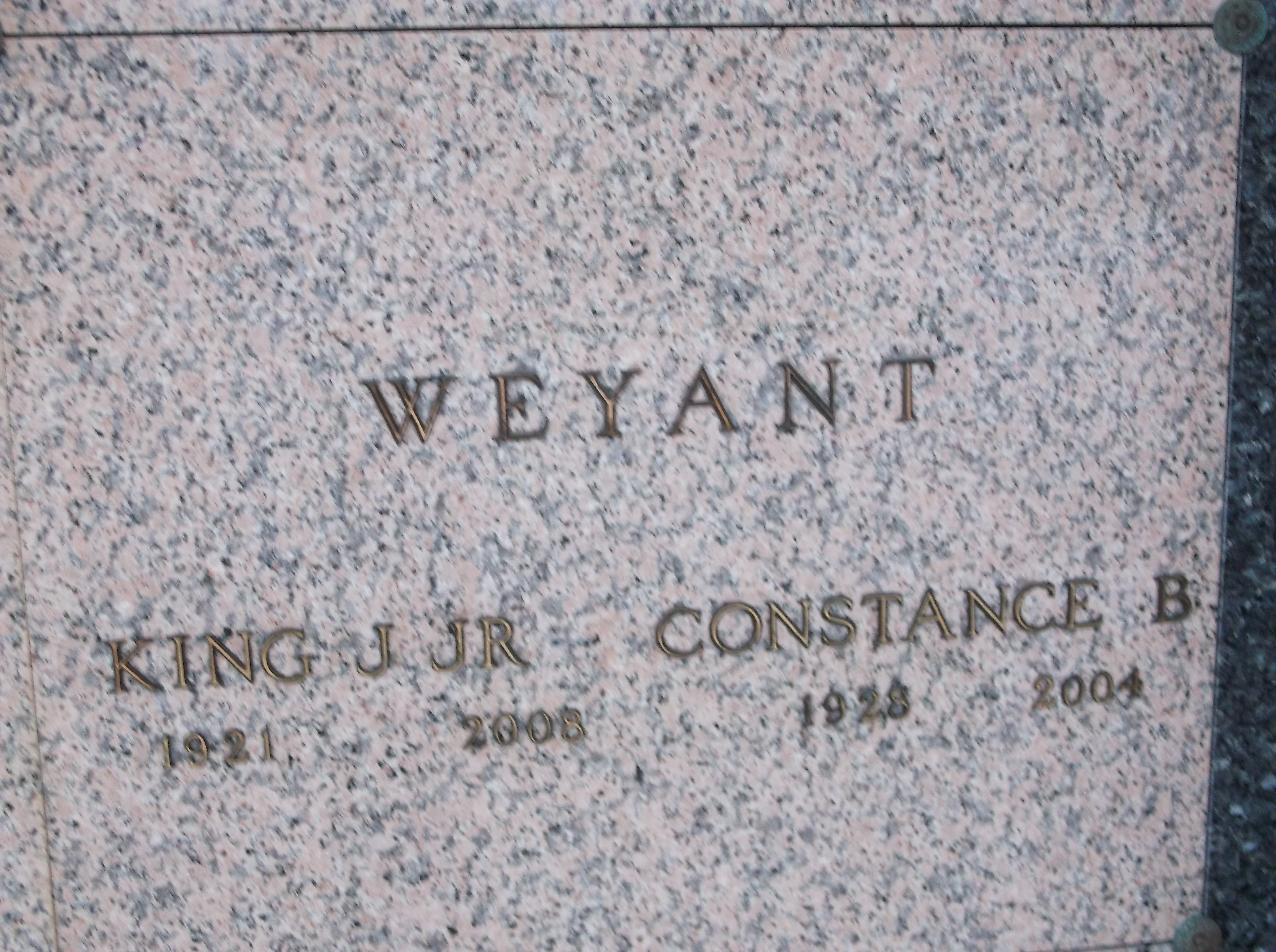 King J Weyant, Jr