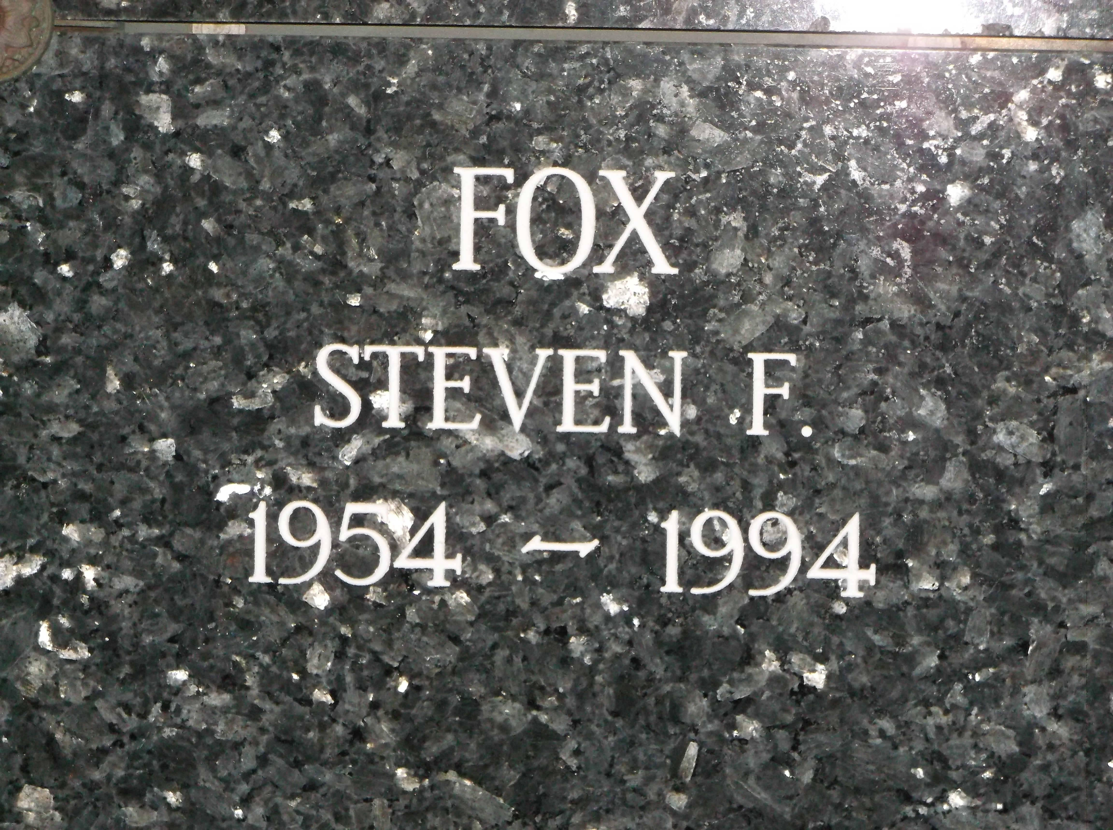 Steven F Fox