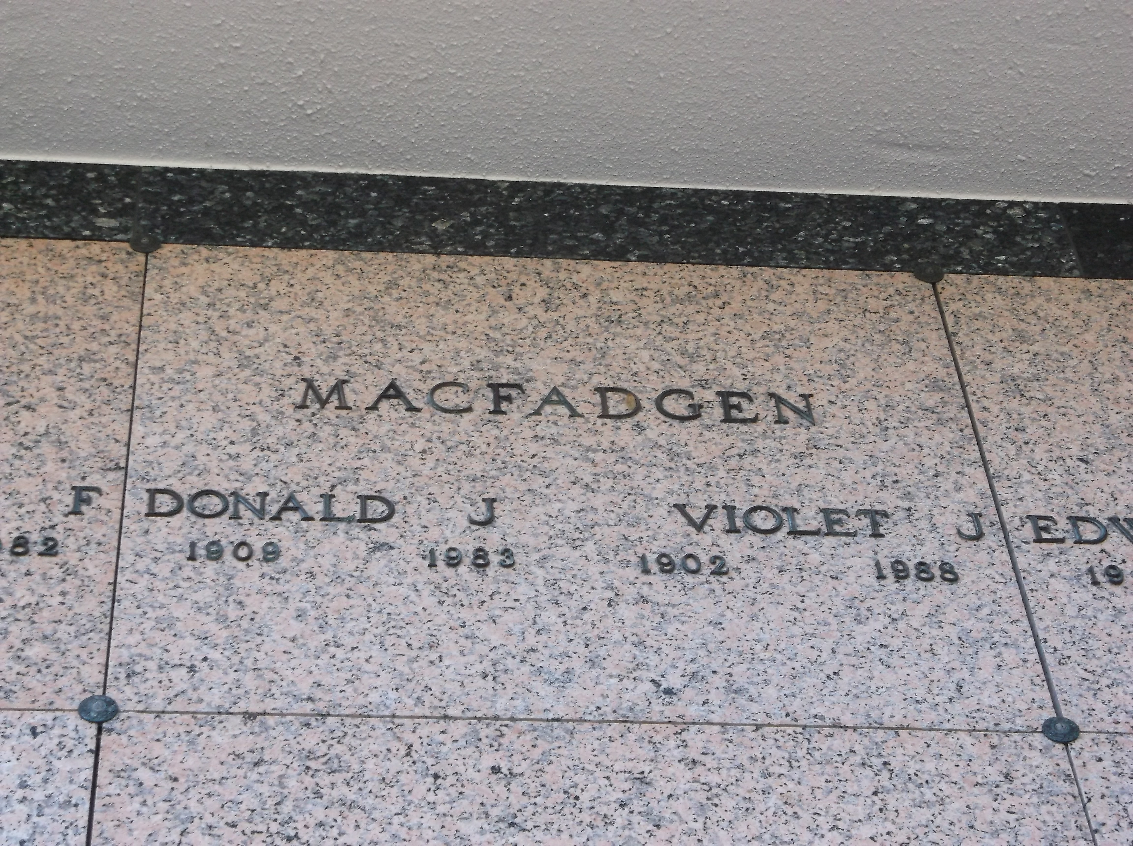 Donald J Macfadgen