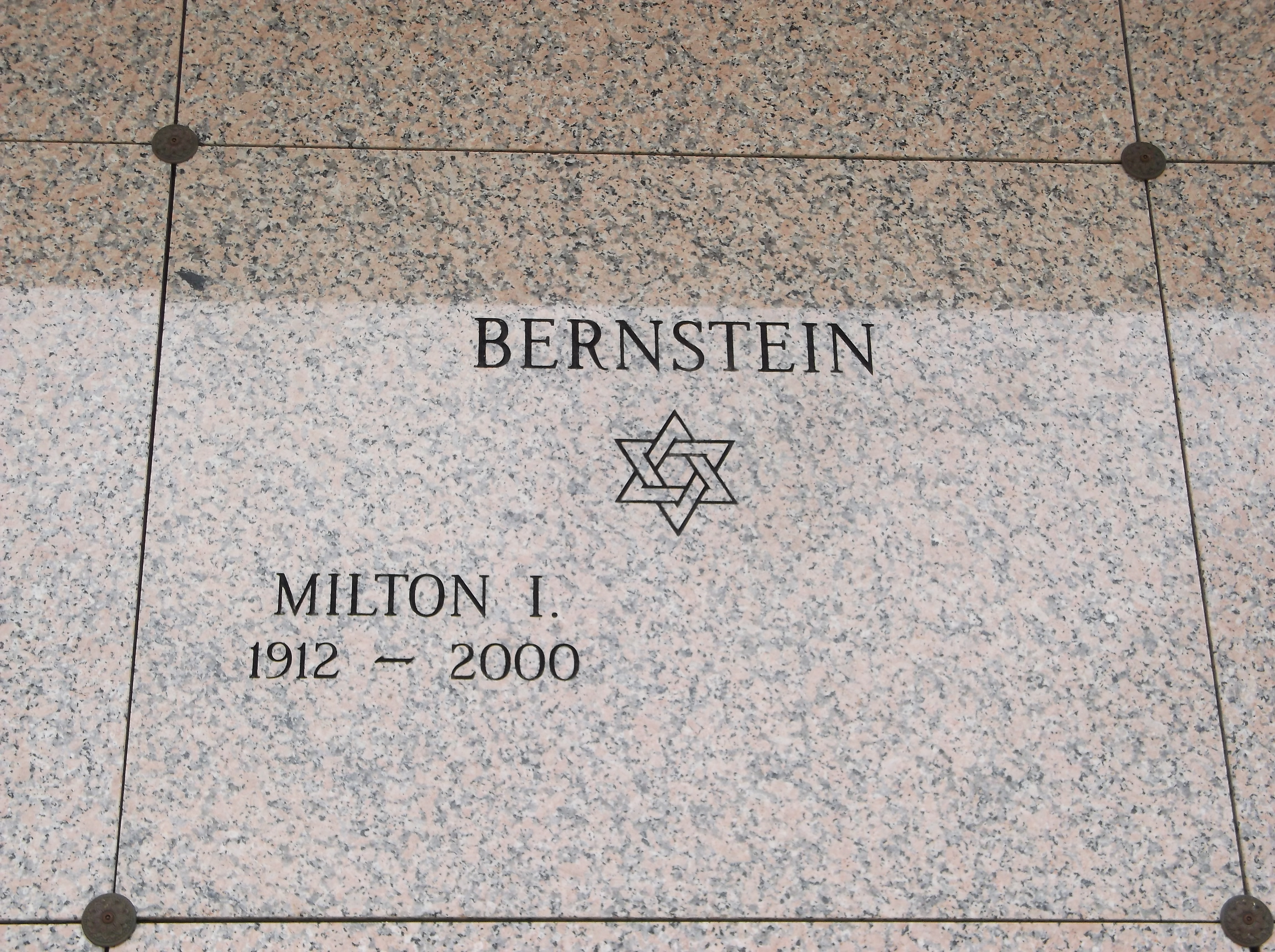 Milton I Bernstein