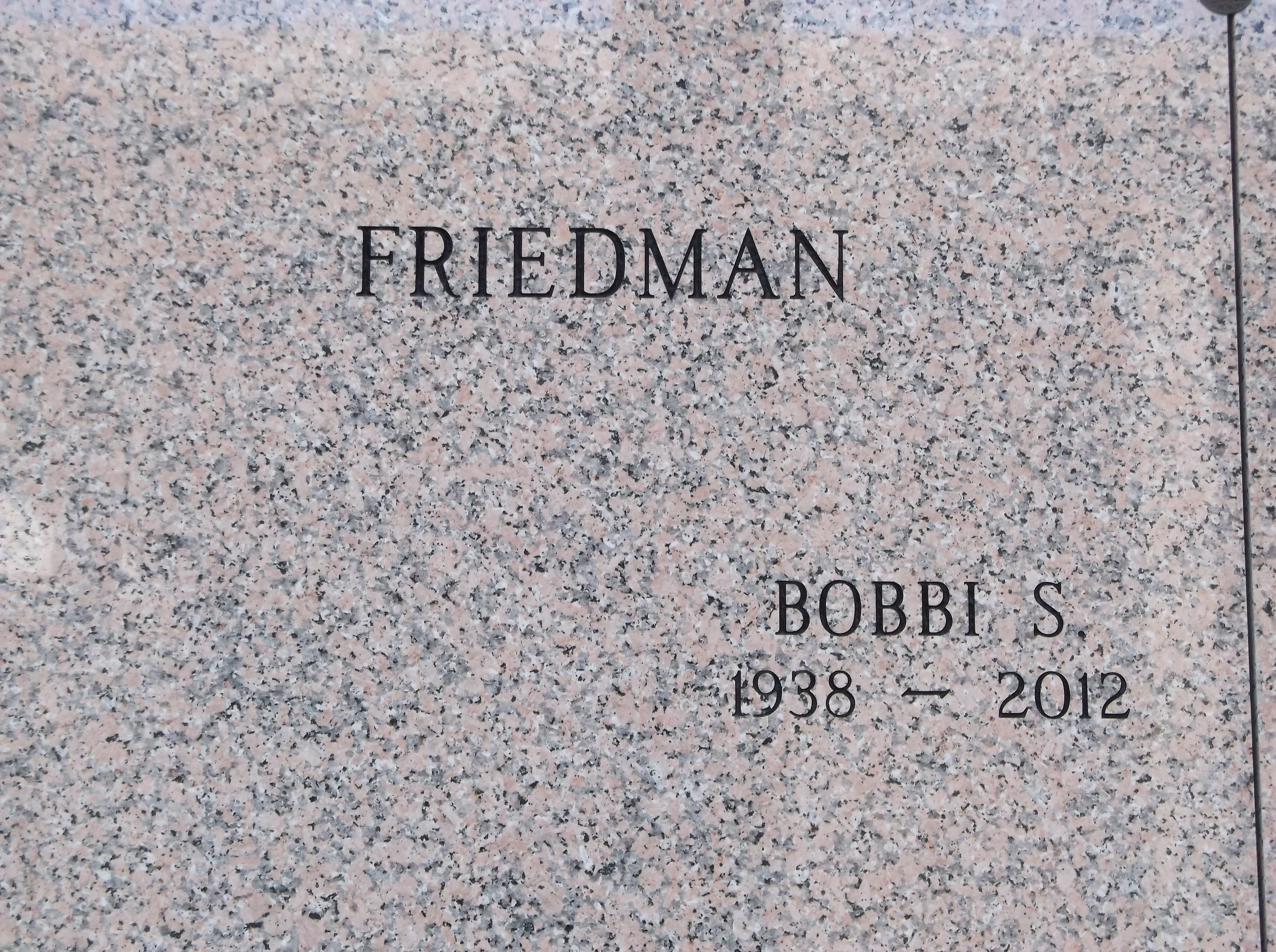 Bobbi S Friedman