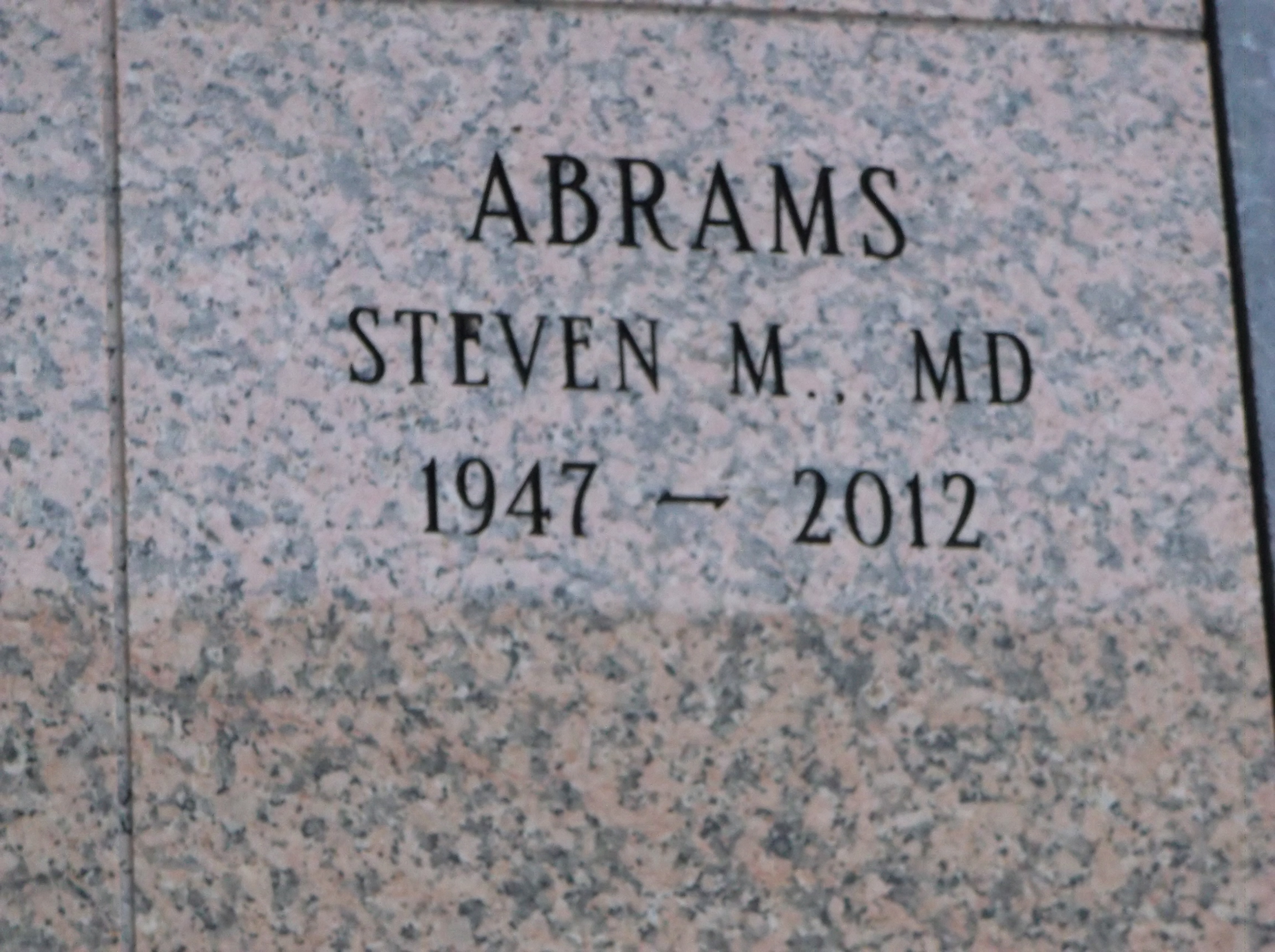 Steven M Abrams