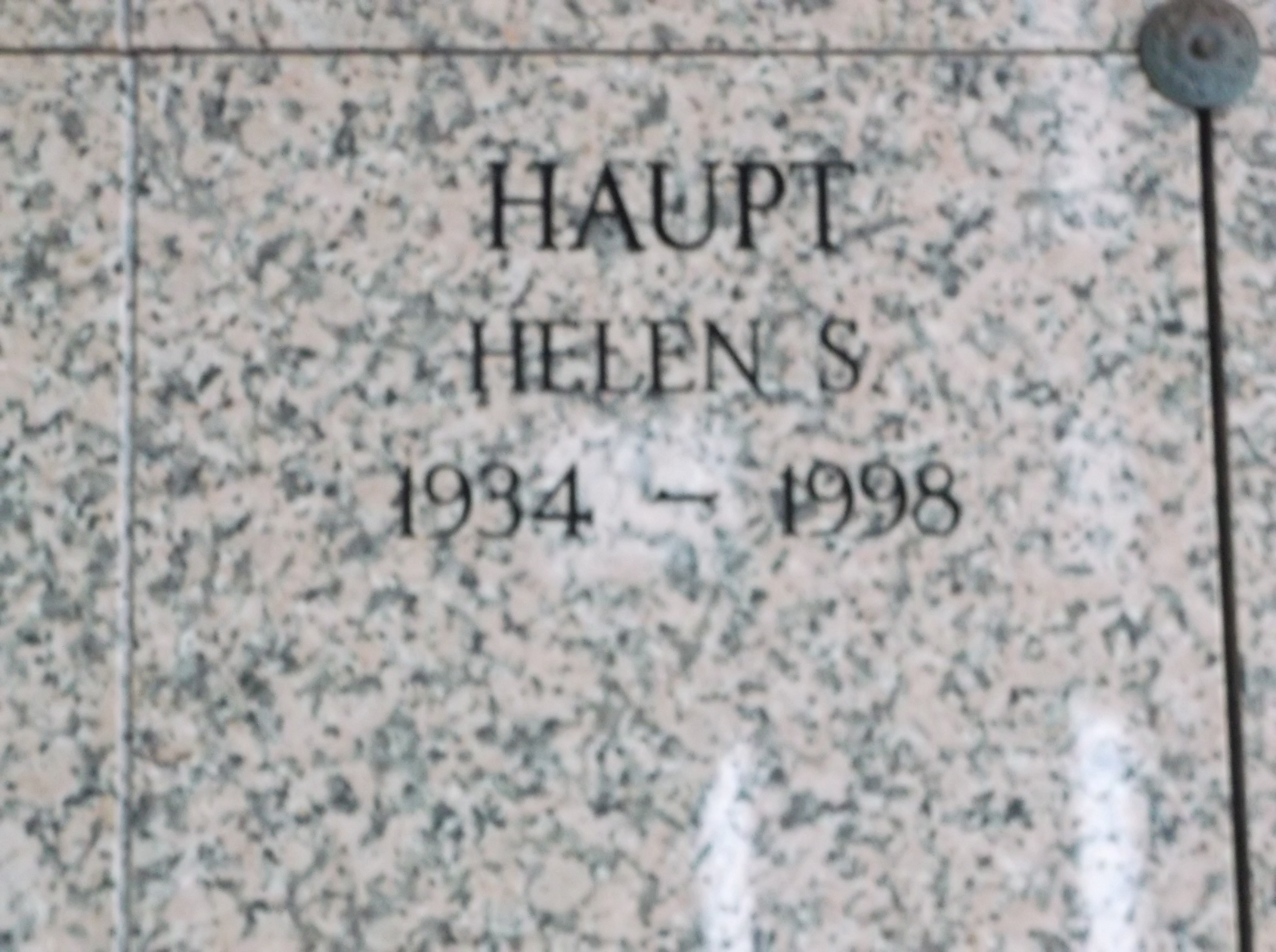 Helen S Haupt