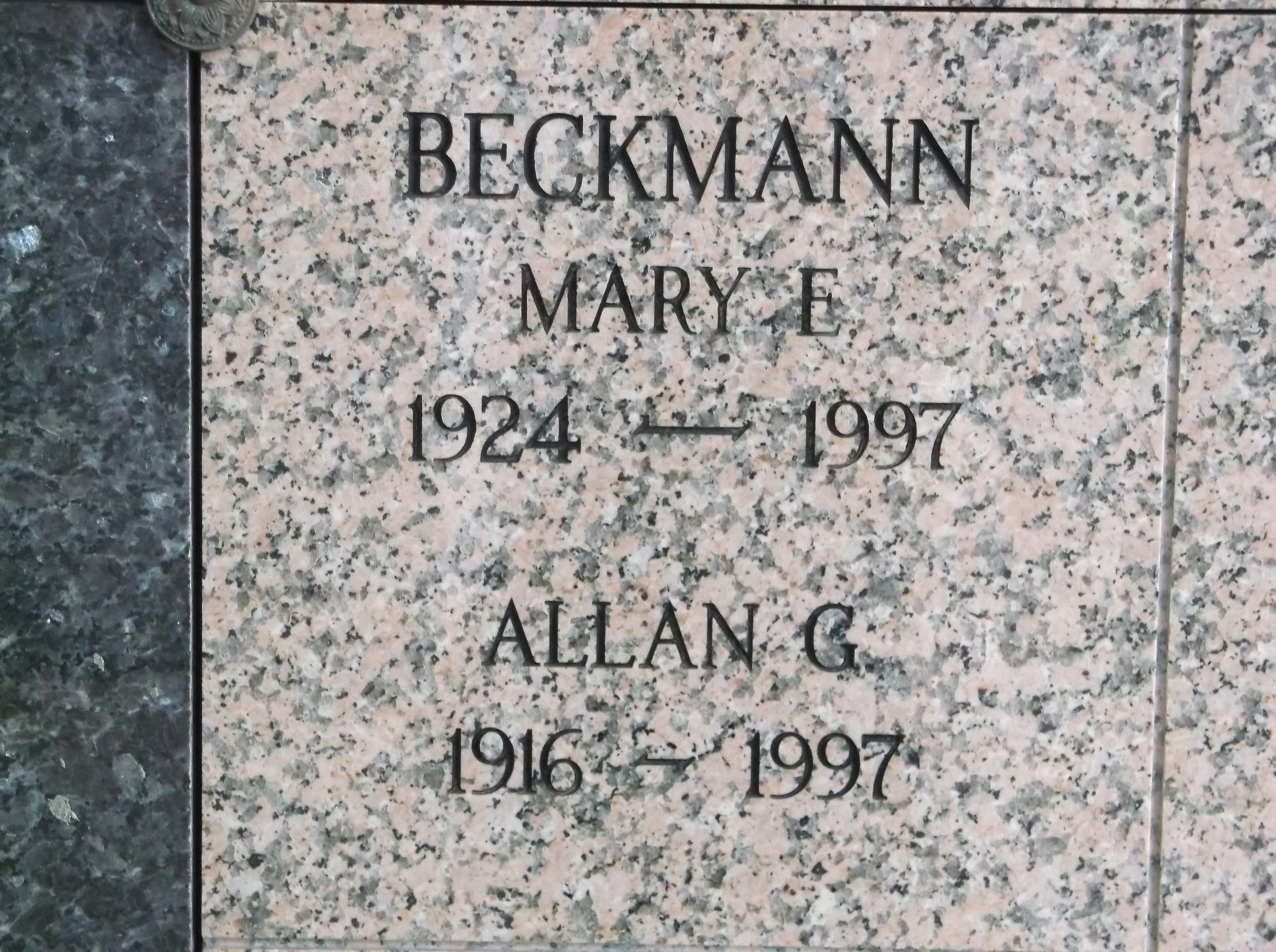 Mary E Beckmann