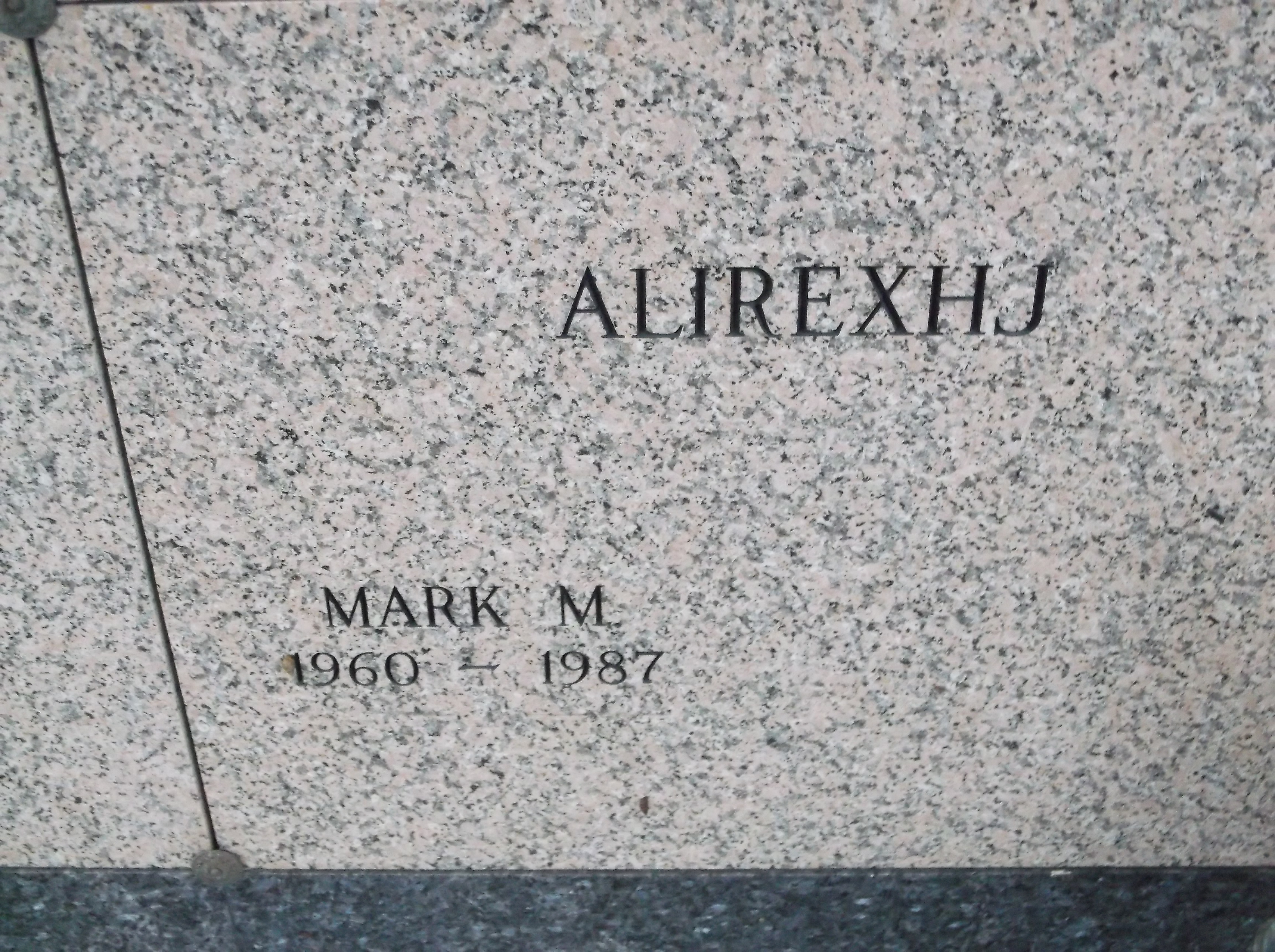 Mark M Alirexhj