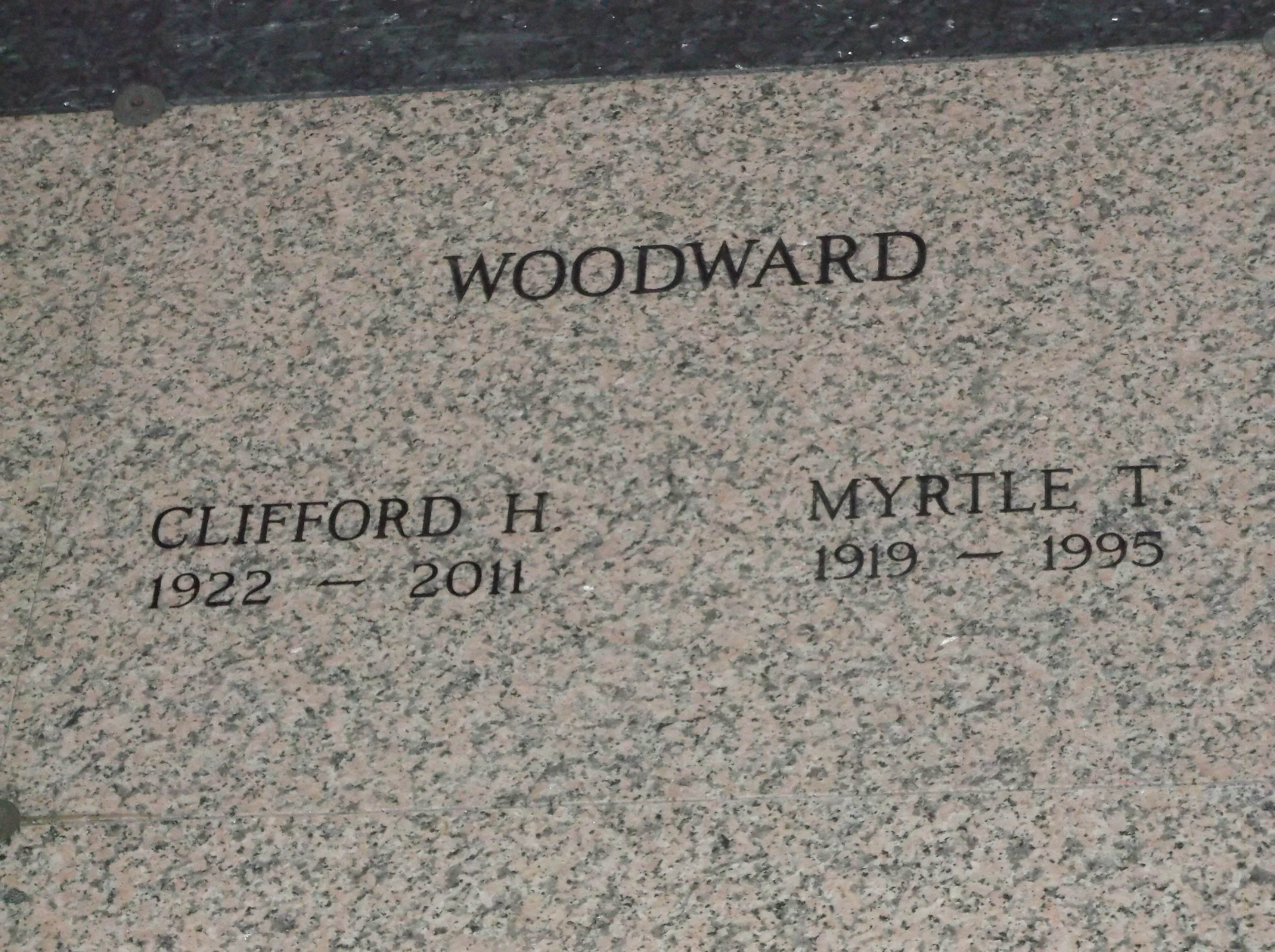 Myrtle T Woodward