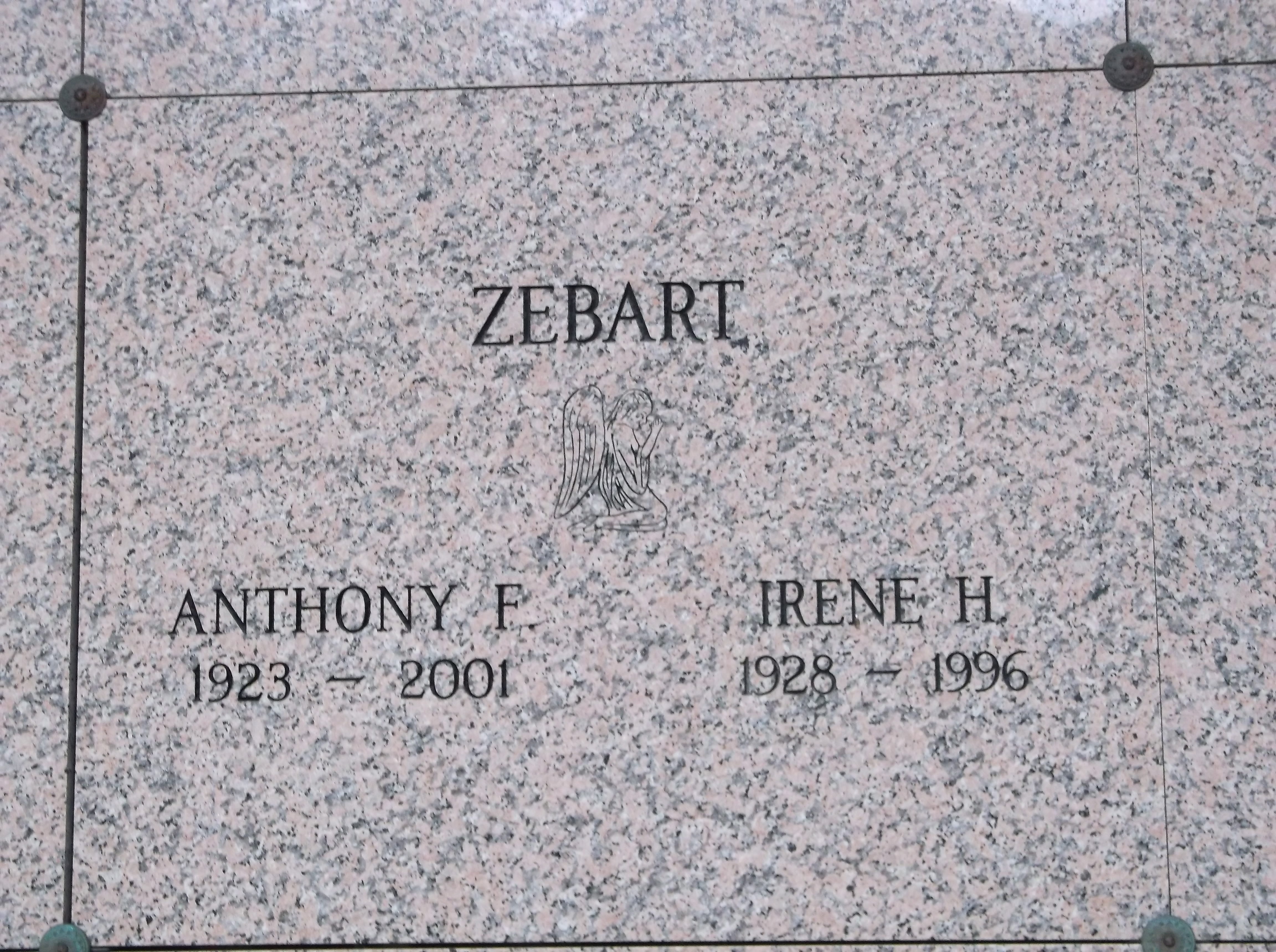 Anthony F Zebart