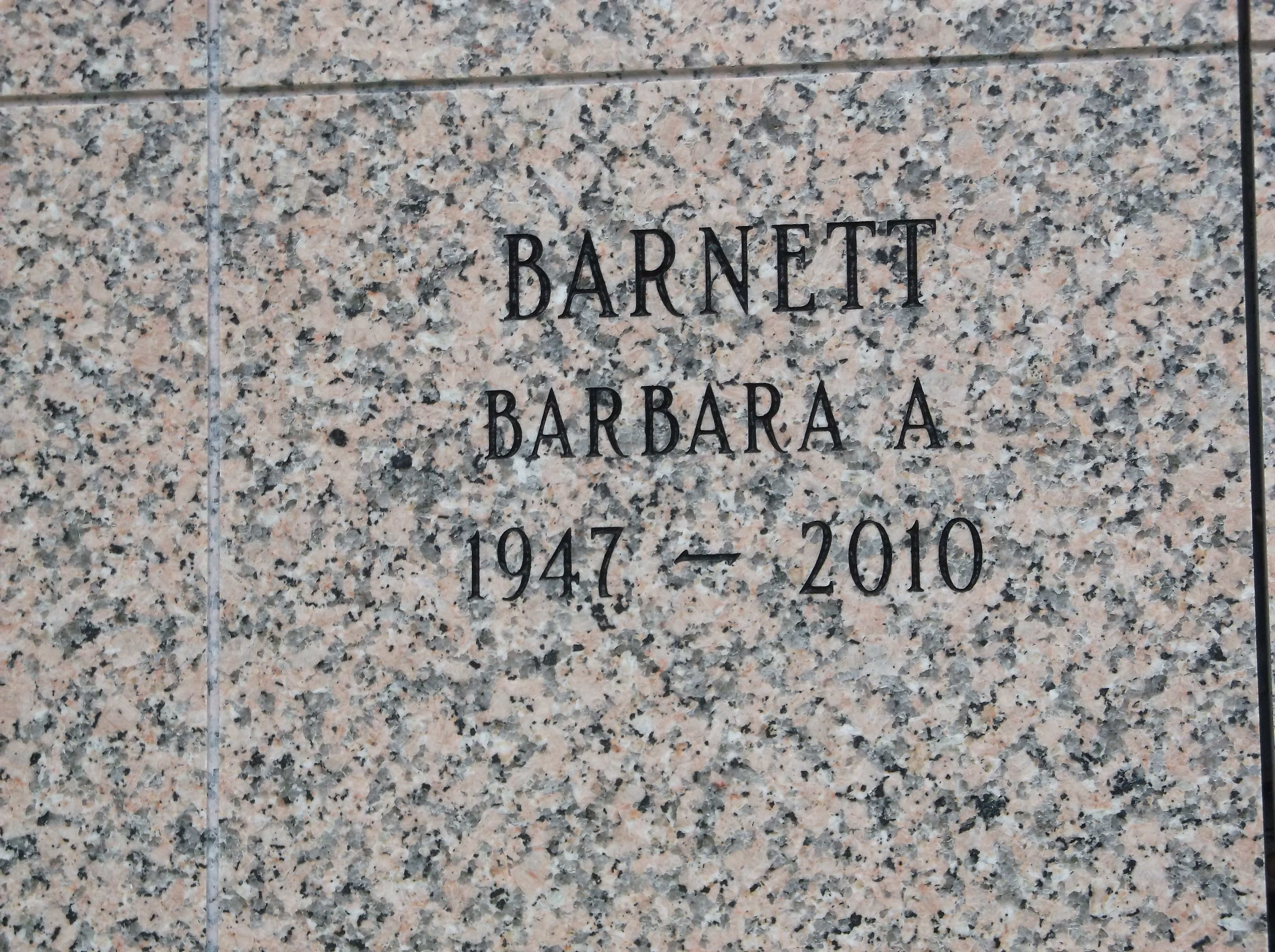 Barbara A Barnett