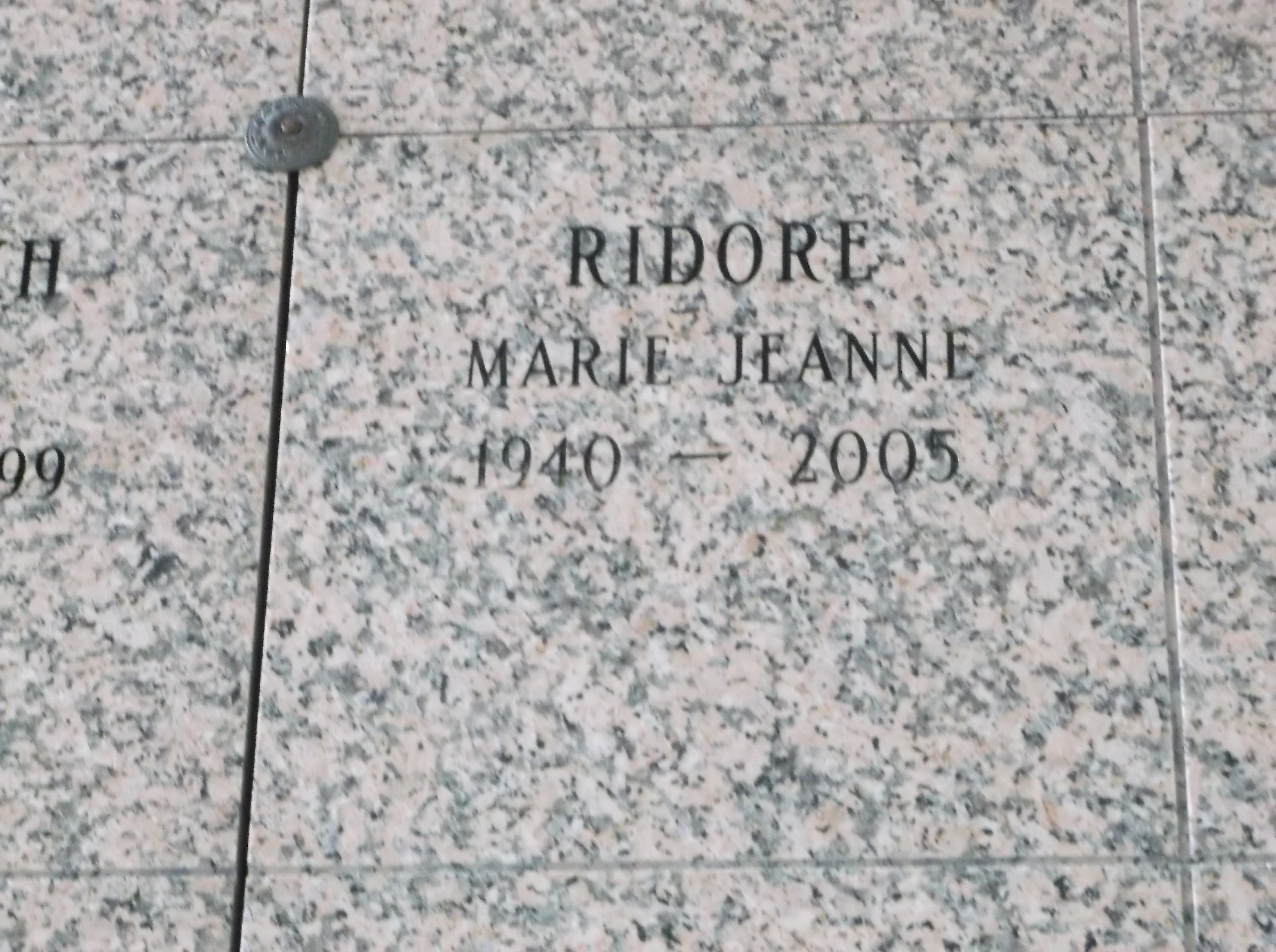 Marie Jeanne Ridore