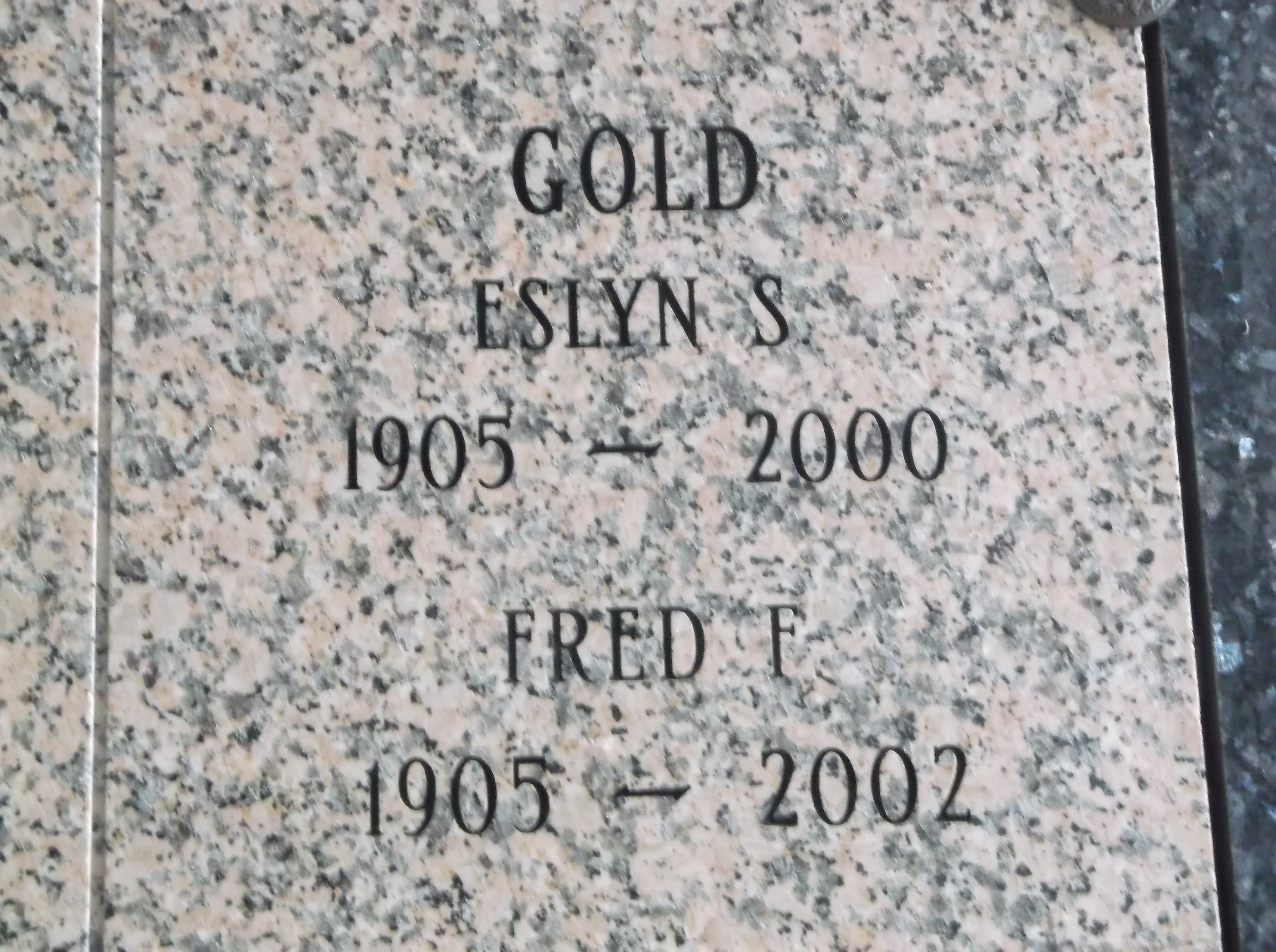 Fred F Gold
