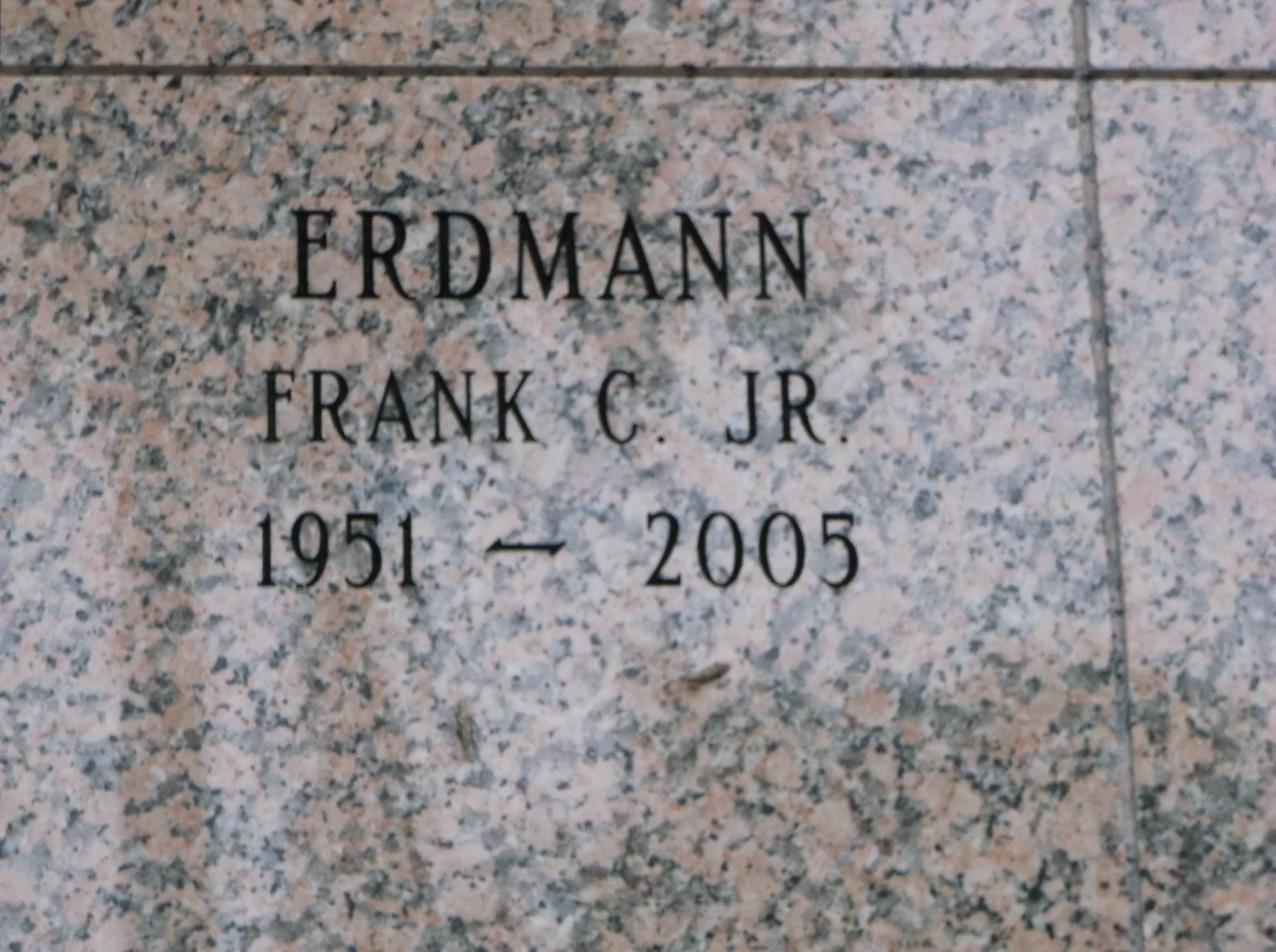 Frank C Erdmann, Jr