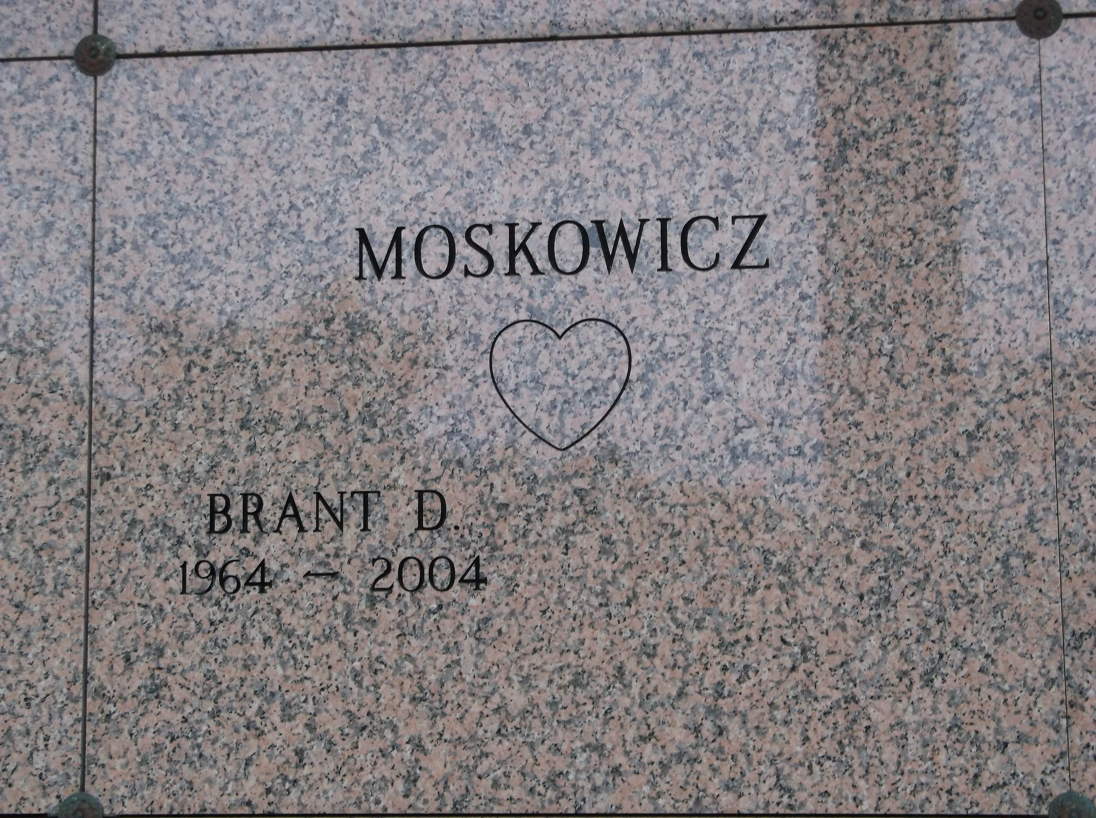 Brant D Moskowicz