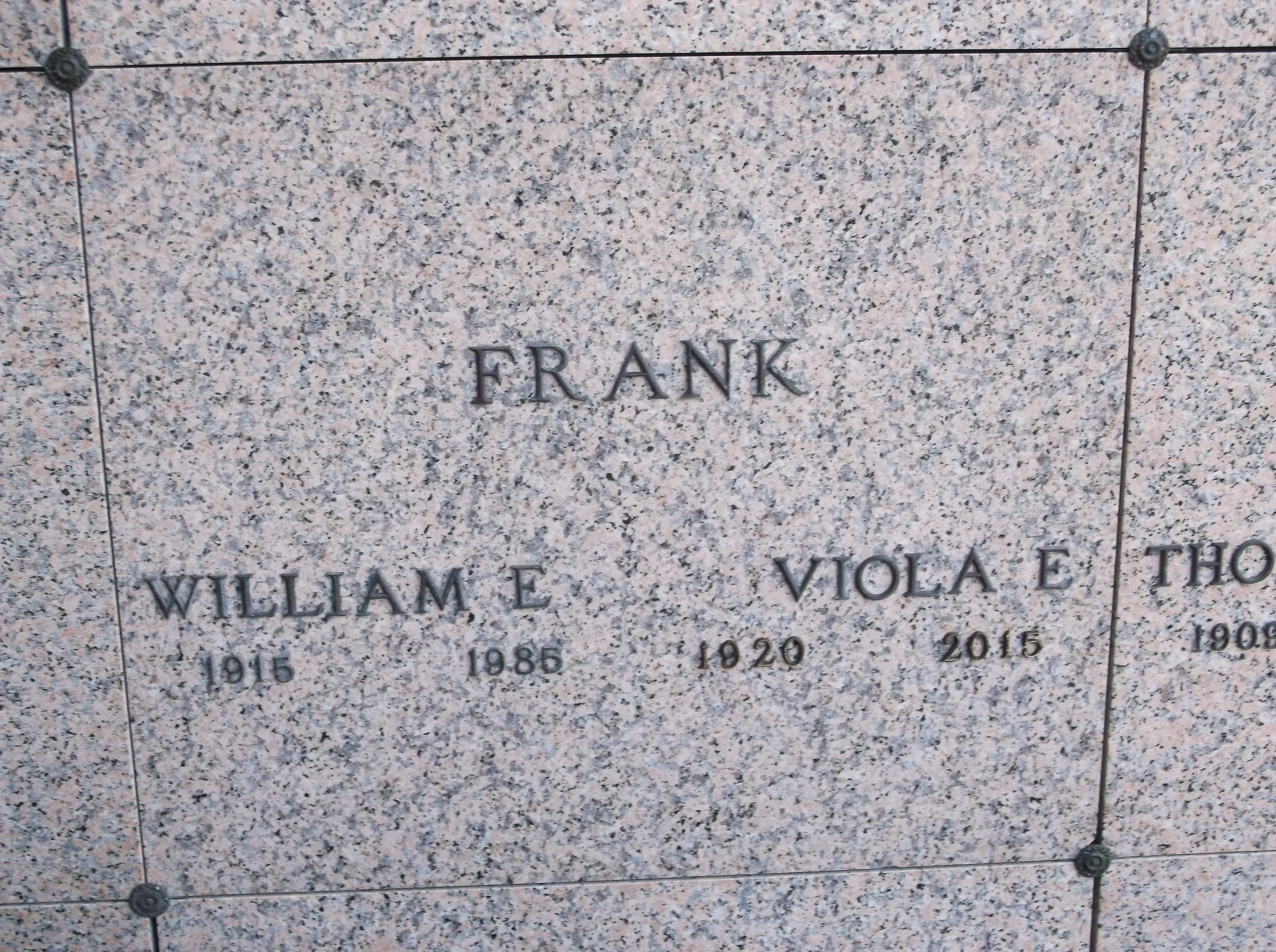Viola E Frank