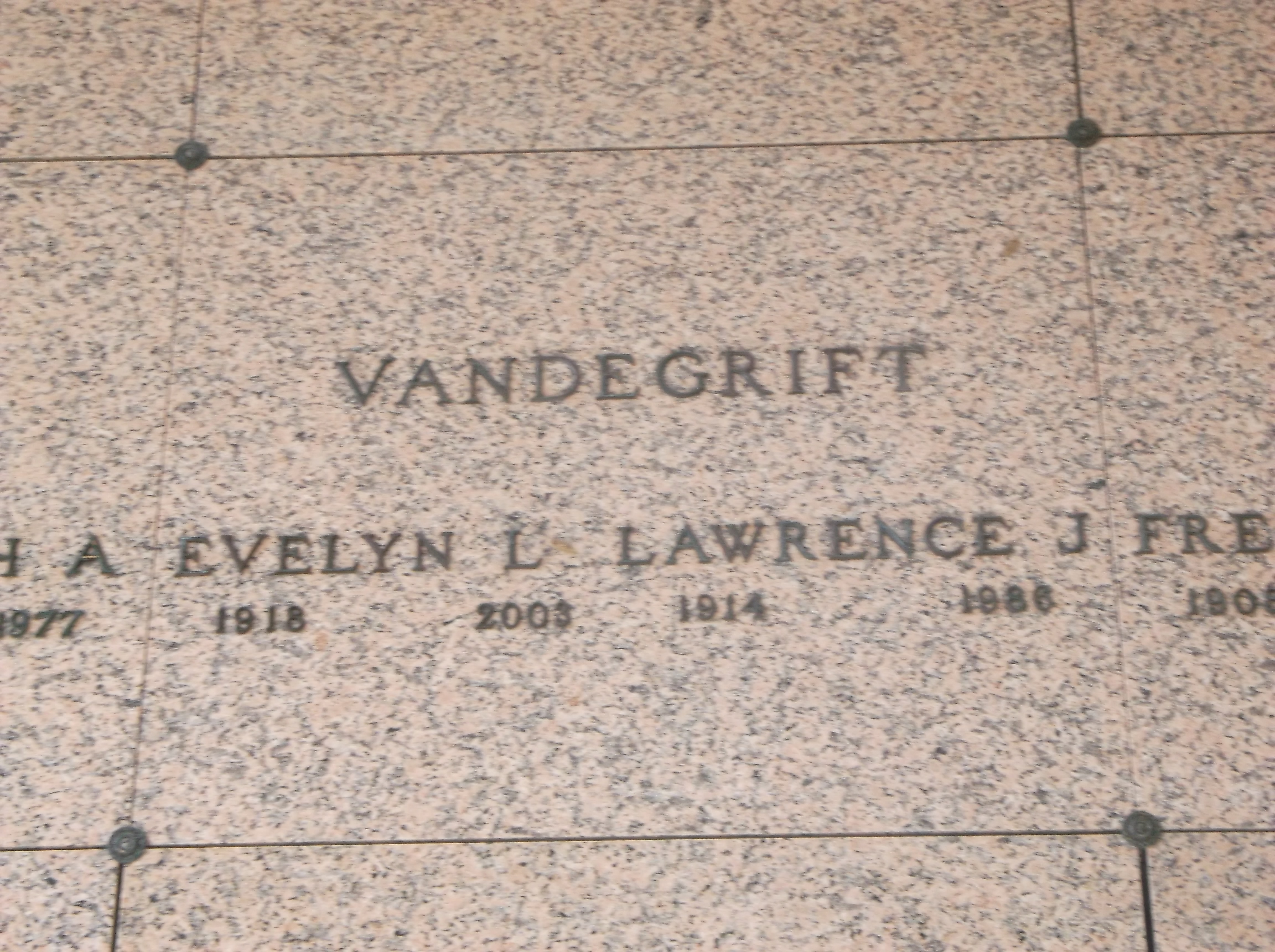 Lawrence J Vandegrift