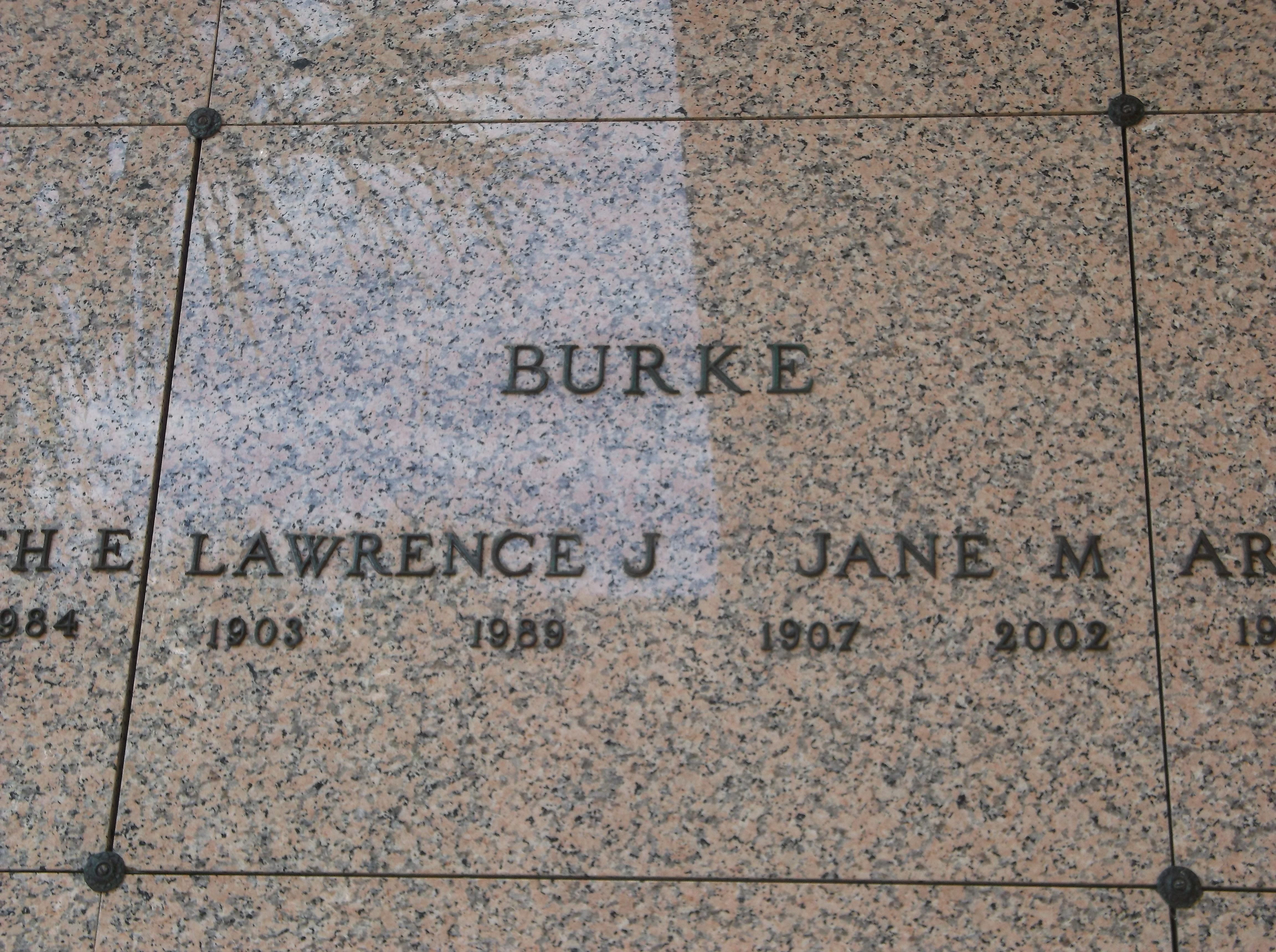 Jane M Burke