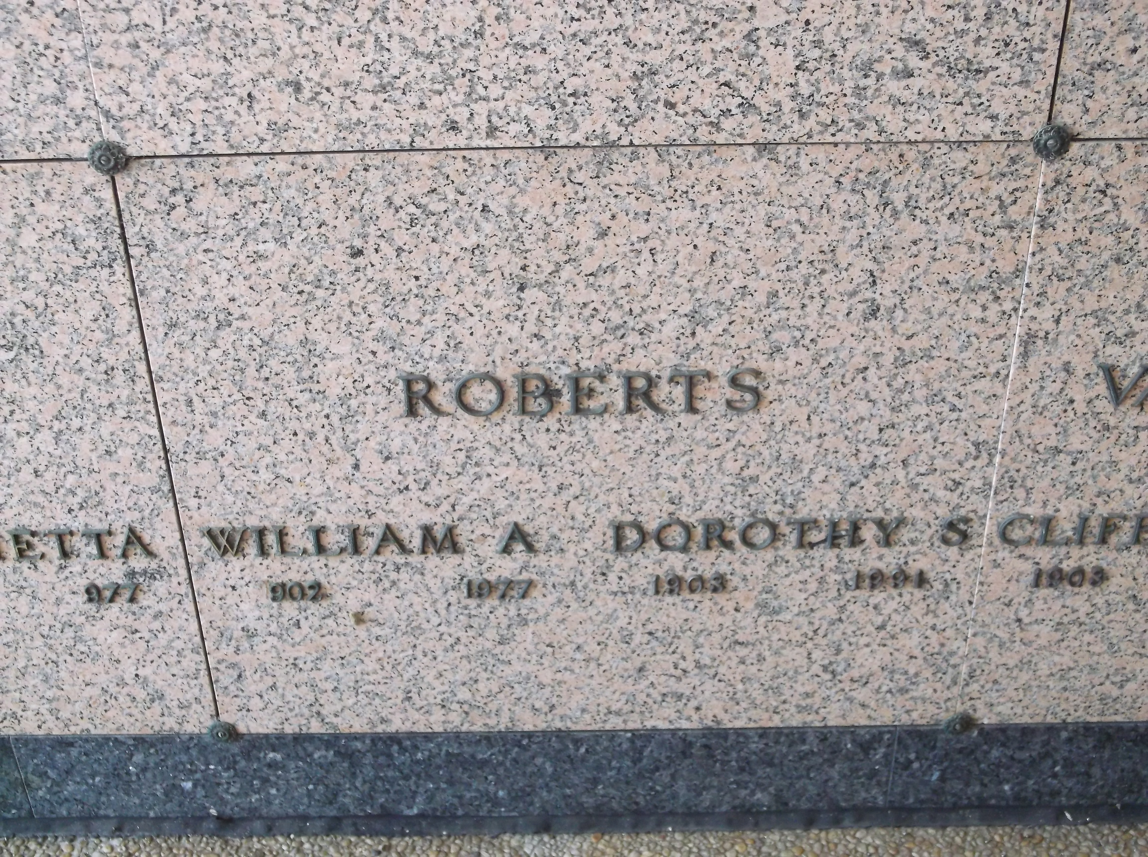 William A Roberts