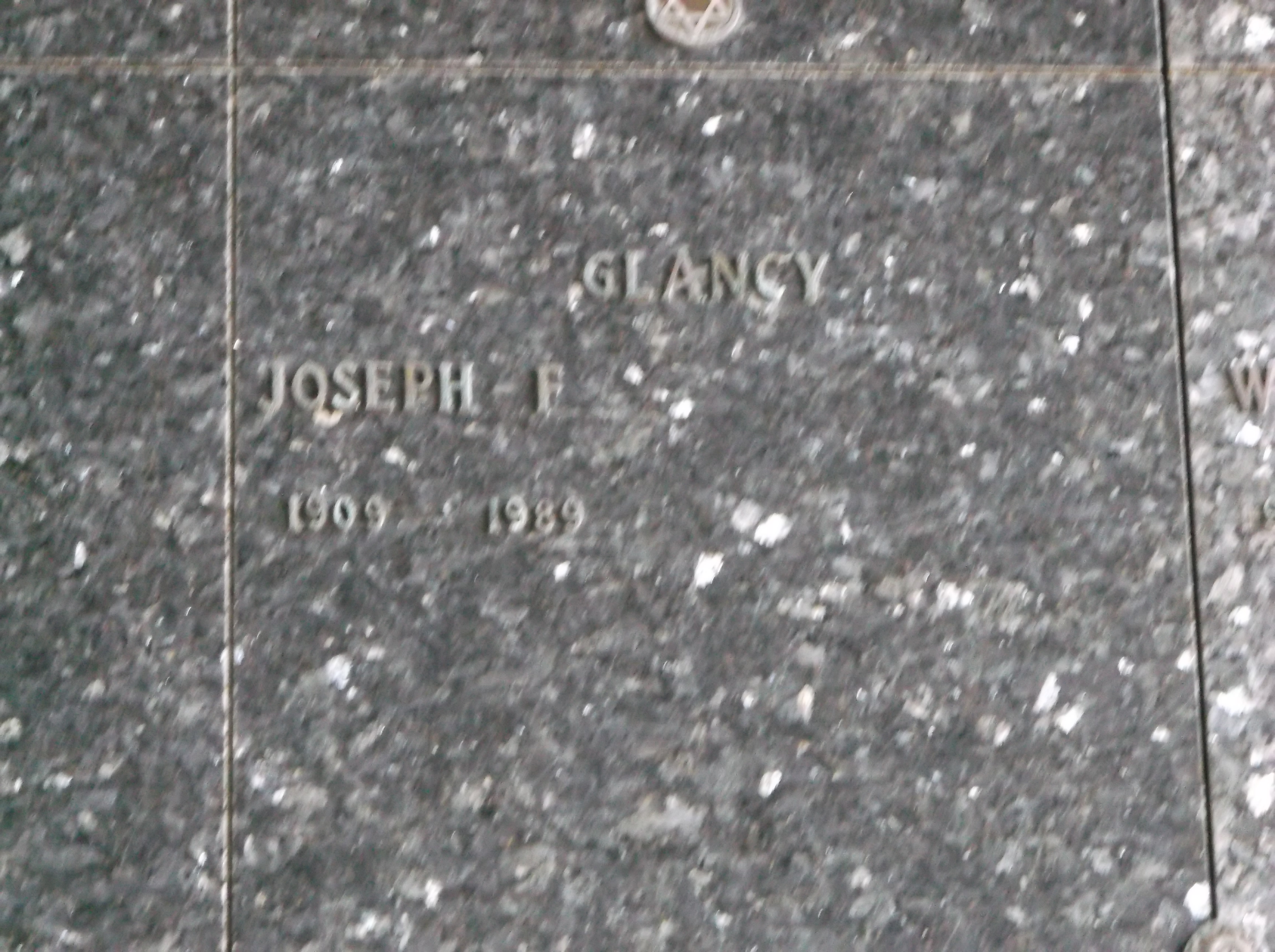 Joseph F Glancy