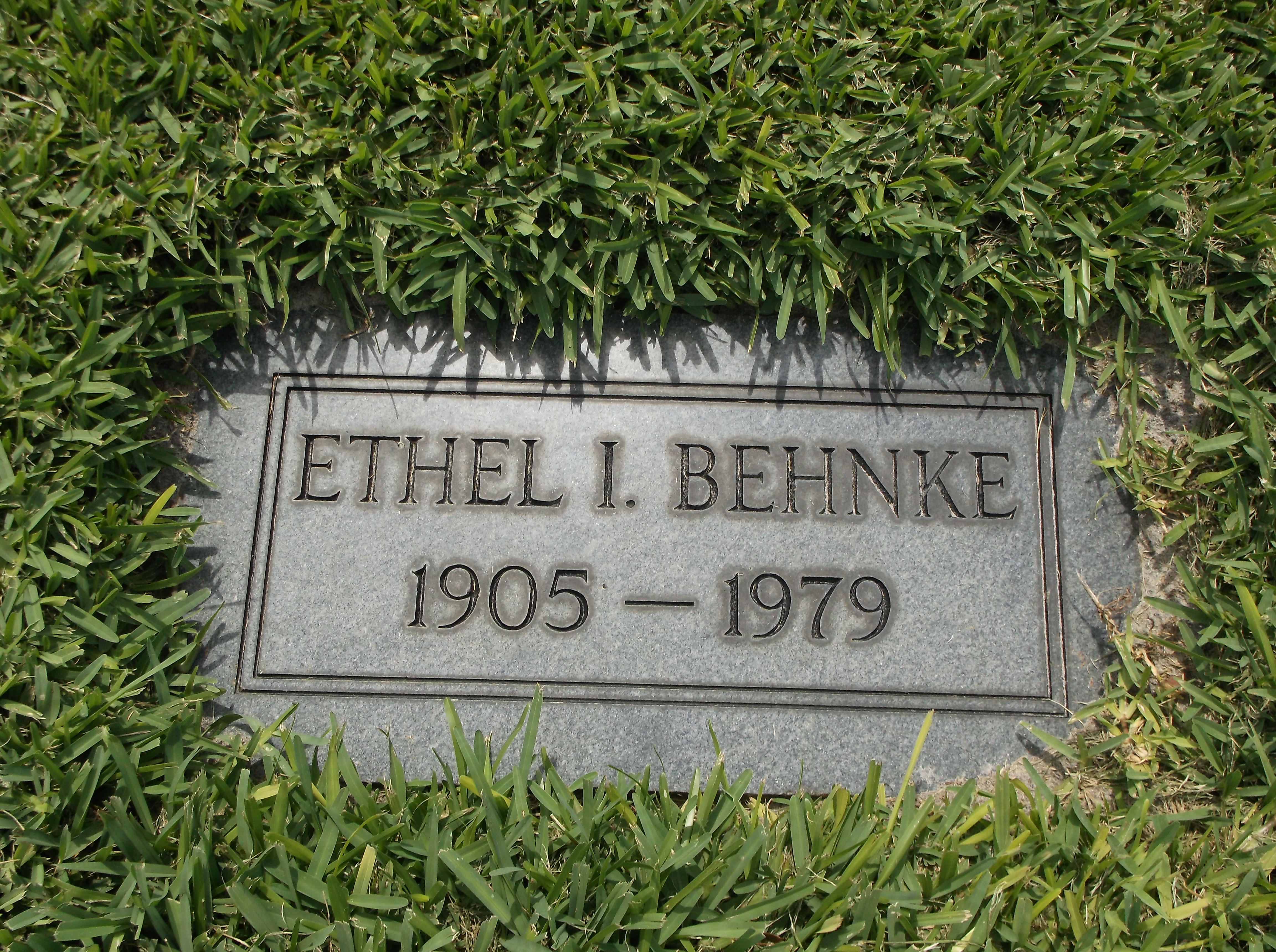 Ethel I Behnke