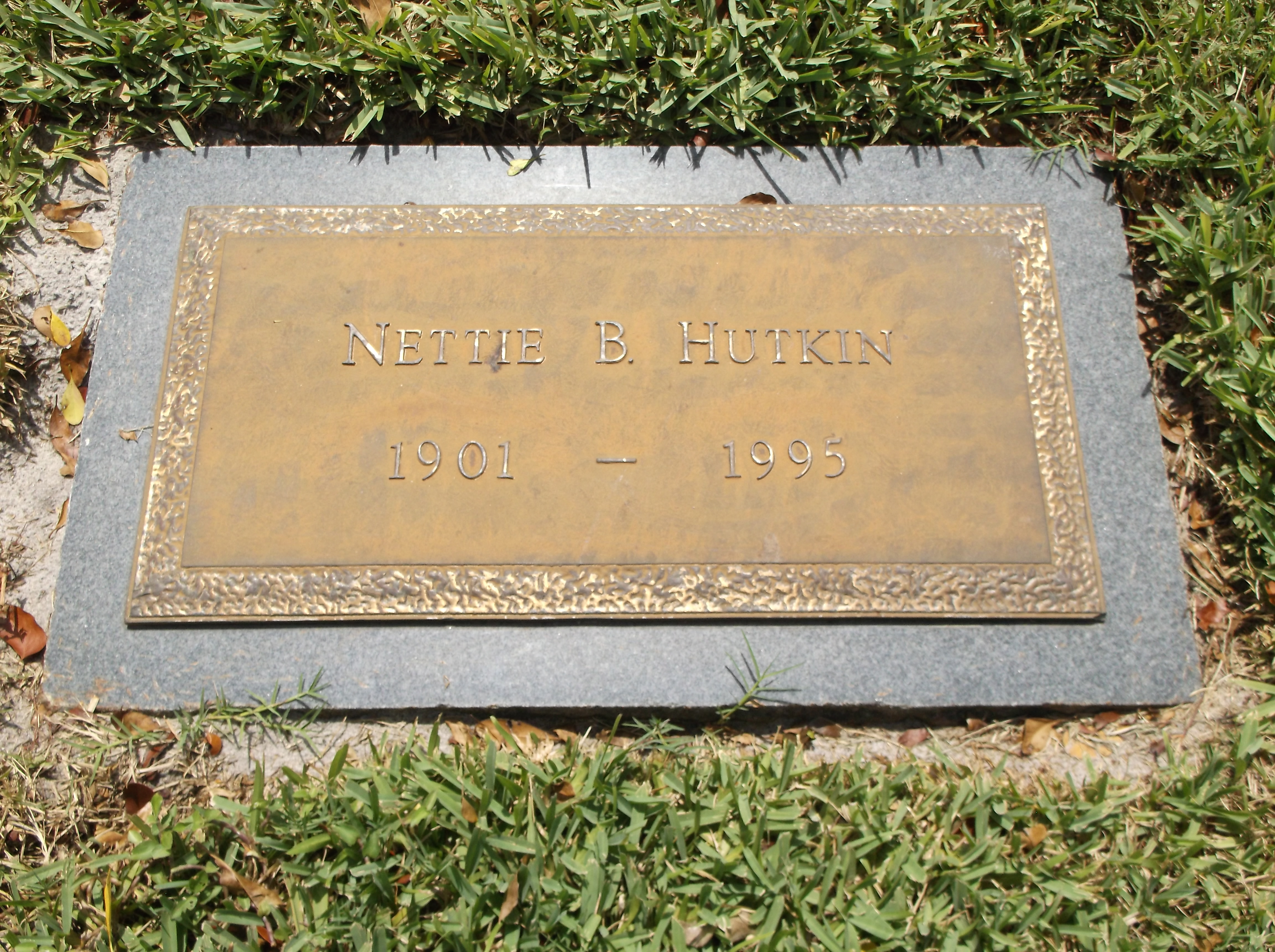 Nettie B Hutkin